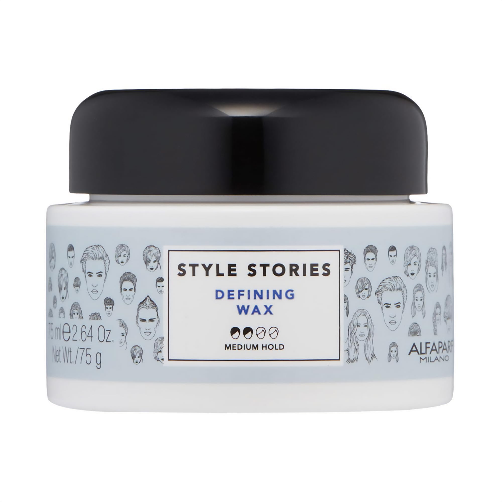 Alfaparf Milano Style Stories Defining Wax , Medium Hold Hair Styling Wax , Shiny Finish , Long Lasting, All Day Hold , Professi