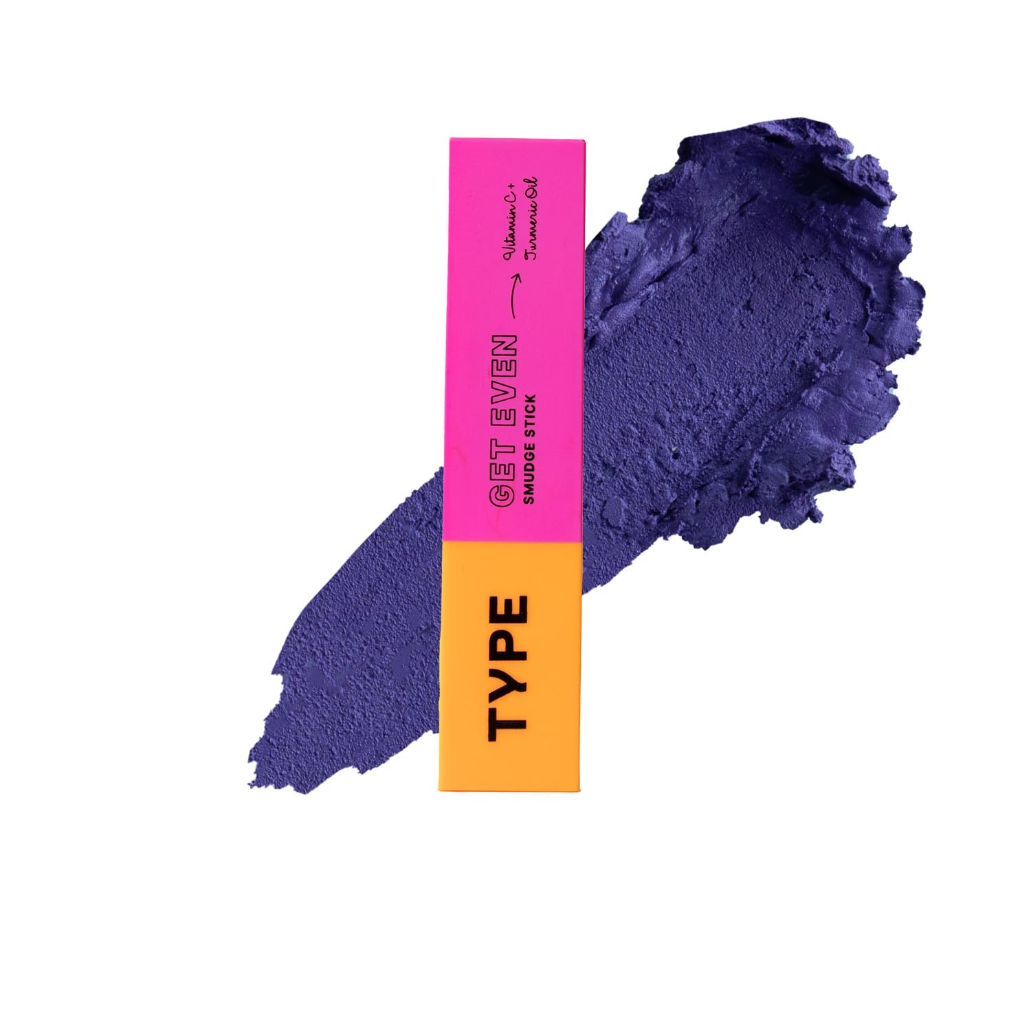Type Beauty Get Even Smudge Stick For Dark Spots & Dullness | Vitamin C & Turmeric Oil | Clear Pores | Natural Finish | Vegan | 