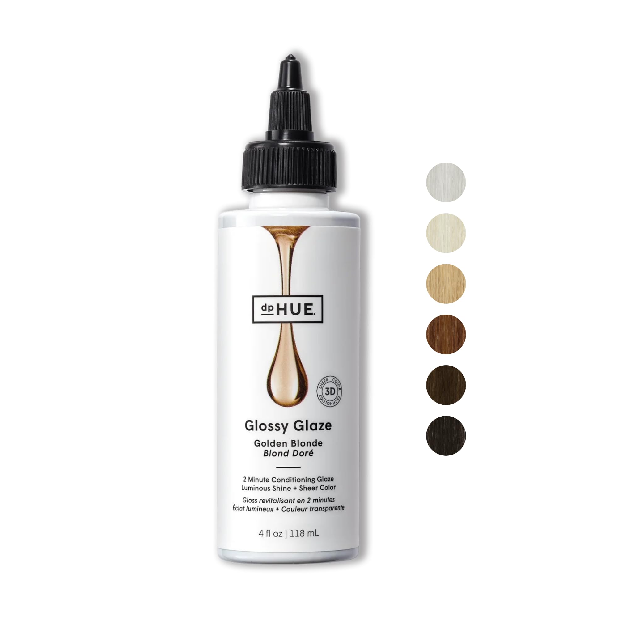 Dphue Glossy Glaze, Golden Blonde - 4 Fl Oz - In-Shower Conditioning Glaze For Luminous Shine & Sheer Color - Paraben, Sls & Sle