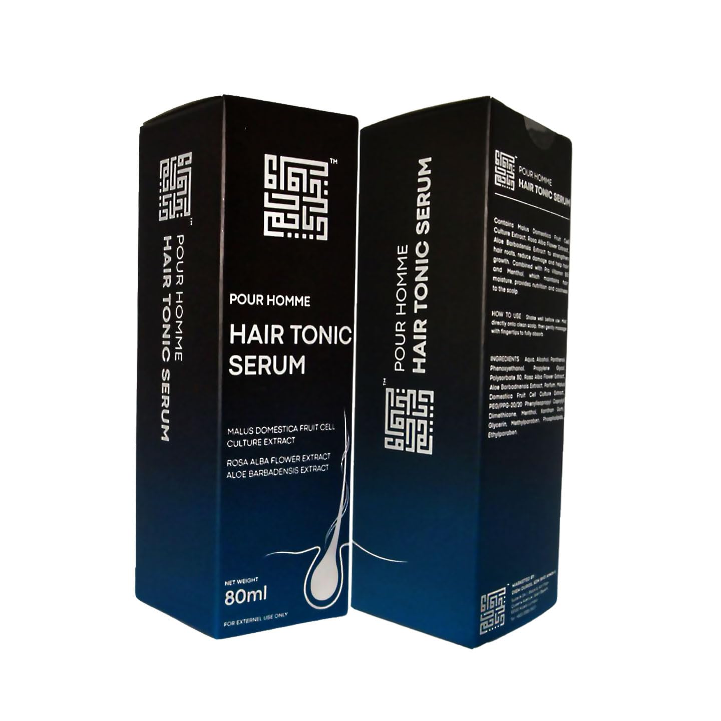 (Bundle pack X2) Revitalizing Hair Serum for Men with Apple Stem Cell Extract  Boosts Growth and Strengthens Hair