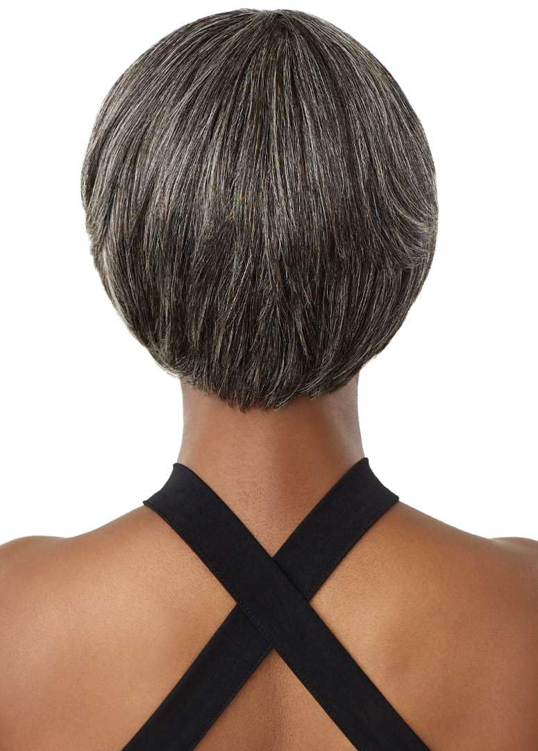 Outre Fab & Fly Full Cap Wig Gray Glamour - Human Hair - Muriel (OM280/34/44)