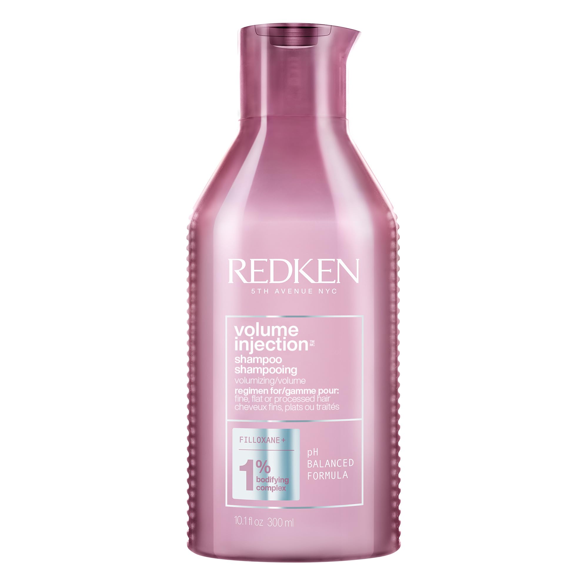 Redken Volume Injection Shampoo | Lightweight Volume Shampoo For Fine Hair | Adds Volume, Lift, and Body to Flat Hair | Soft, Sh