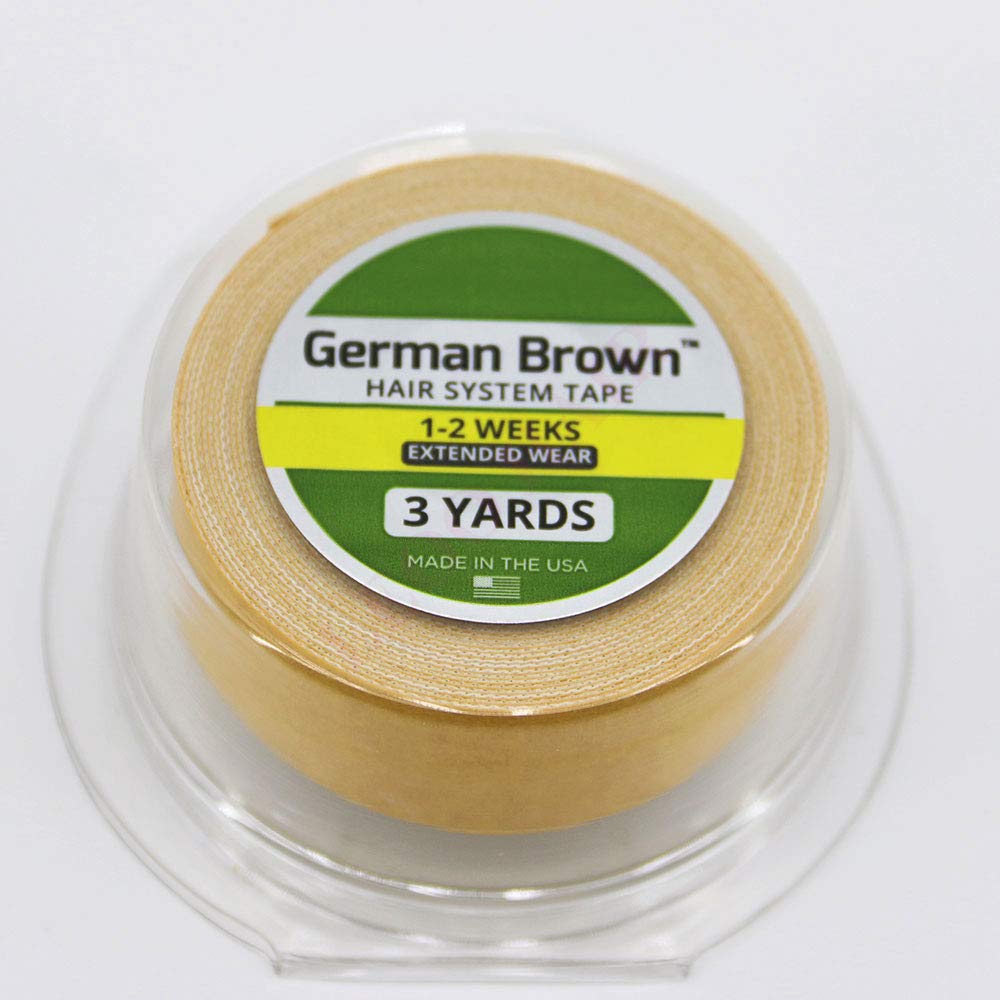 Brown Liner/Cloth/German Brown Double Sided Roll Tapes Stickers Adhesive Men Hair System Replacement Toupee Hair Extension Wig B