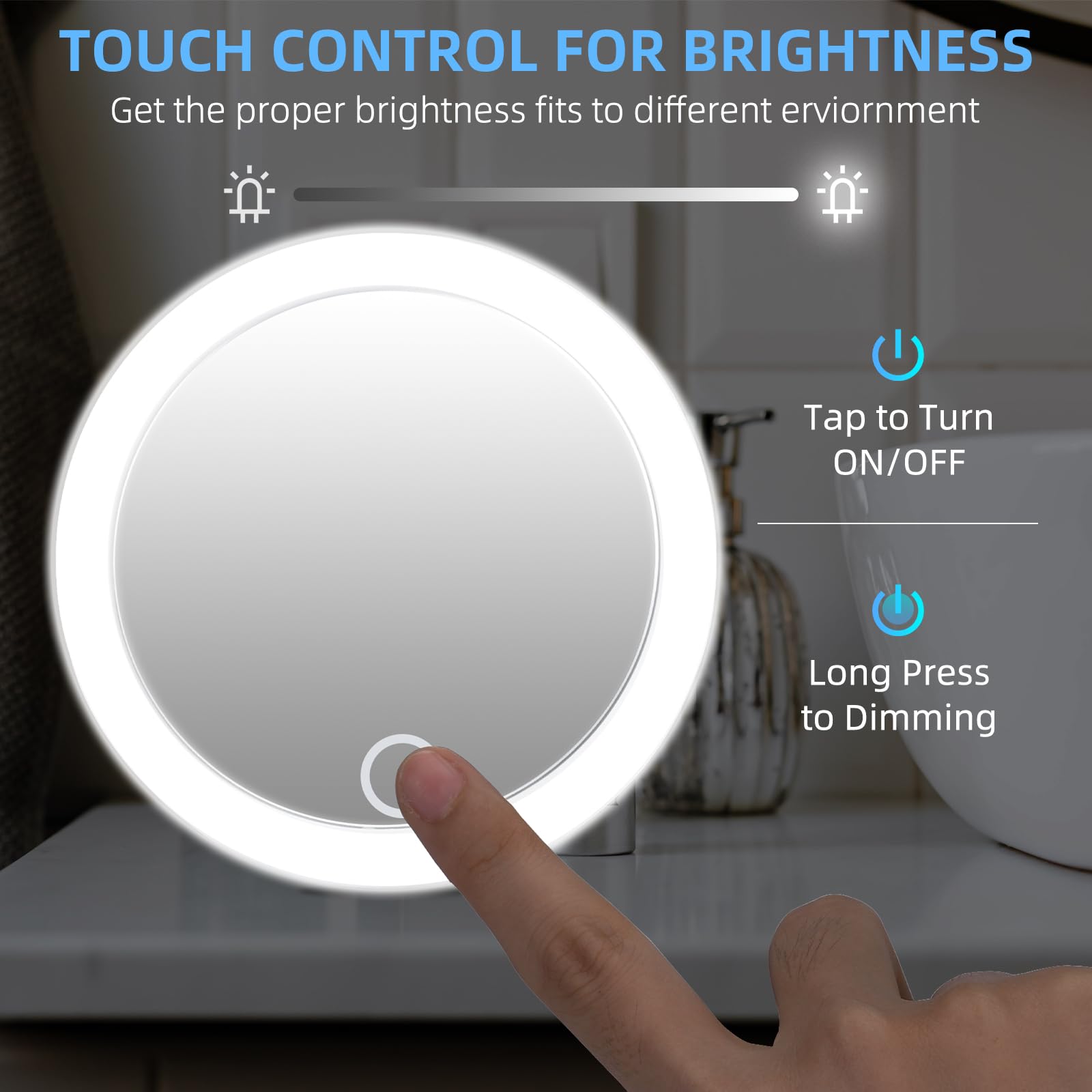30X Magnifying Mirror With Lights, Makeup Magnifying Mirror With Lights & Suction Cups, 30X Travel Makeup Mirror With Magnificat