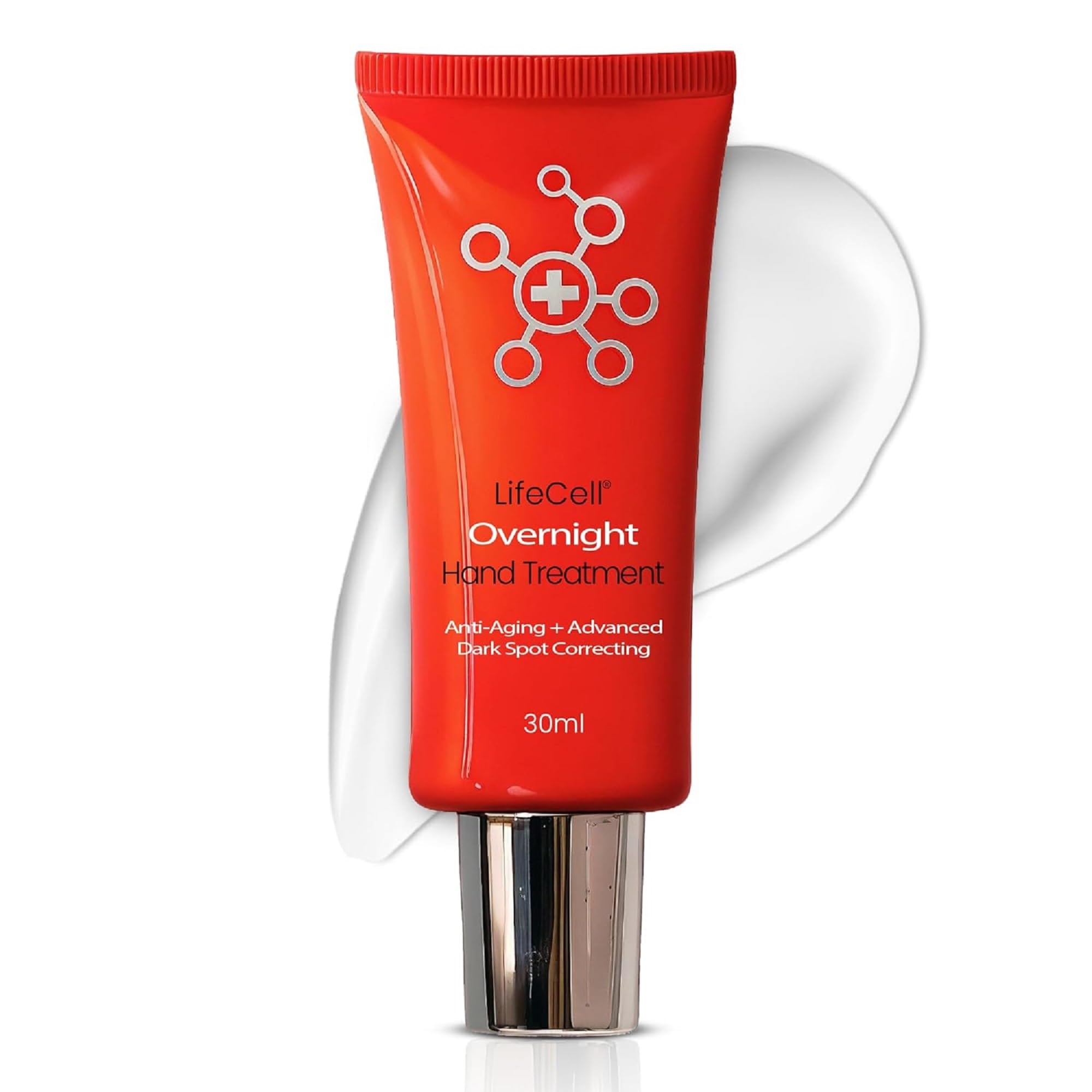 LifeCell Retinol + Vitamin C Overnight Hand Treatment - Anti-Aging Hand Cream for Dark Spots, Wrinkles & Dry Skin - Moisturizing