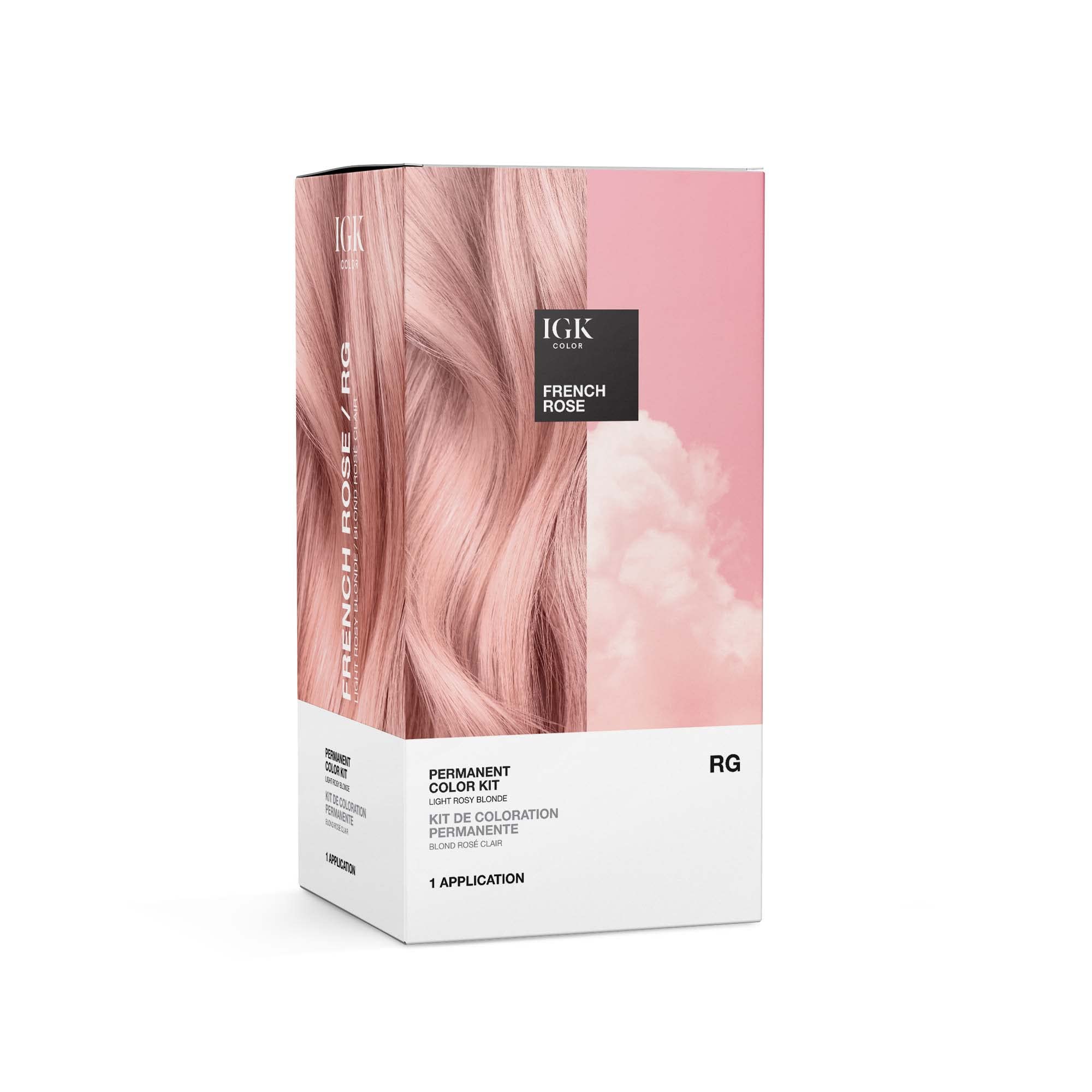 Igk By Igk Permanent Color Kit - Rg French Rose (Light Rosy Blonde)(D0102H5Af52)