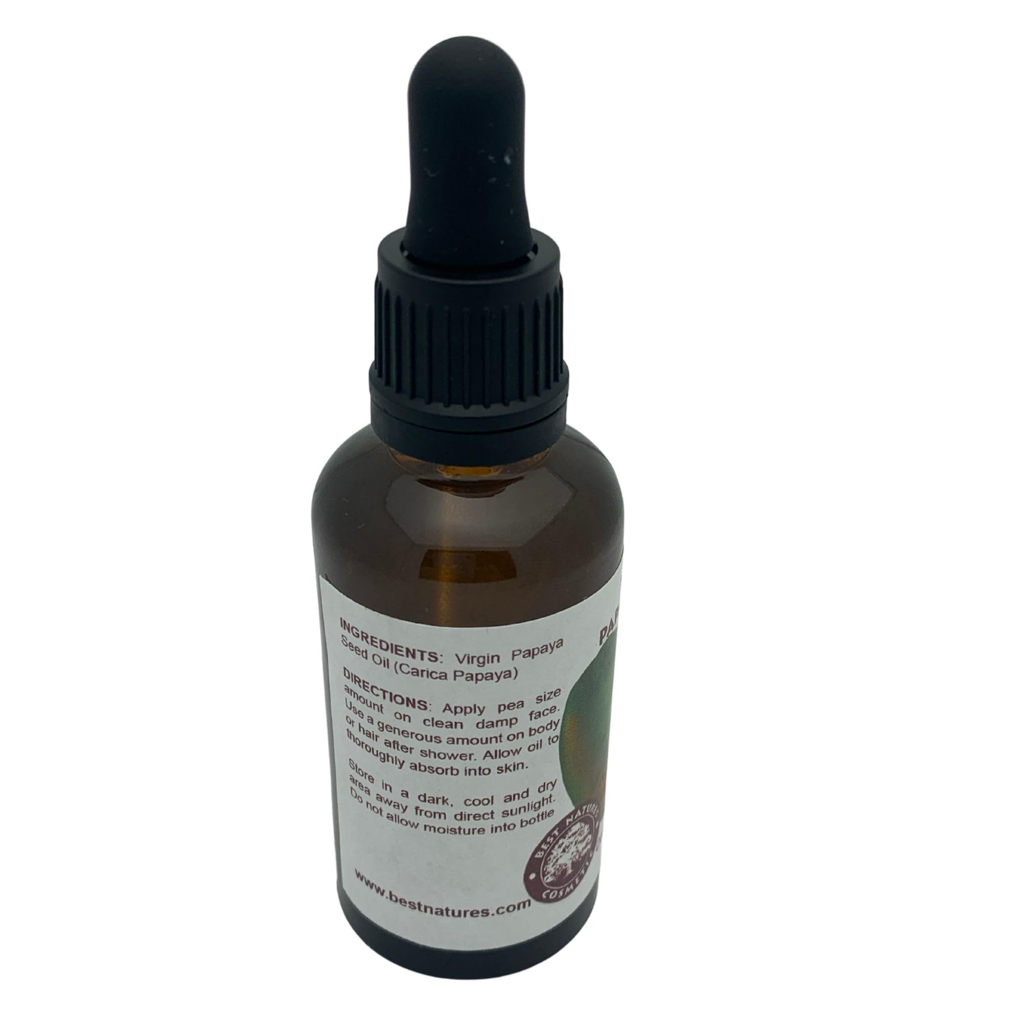 Best Nature's Cosmetics Papaya Seed Oil - Virgin (Cold Pressed, Unrefined) 2 fl oz