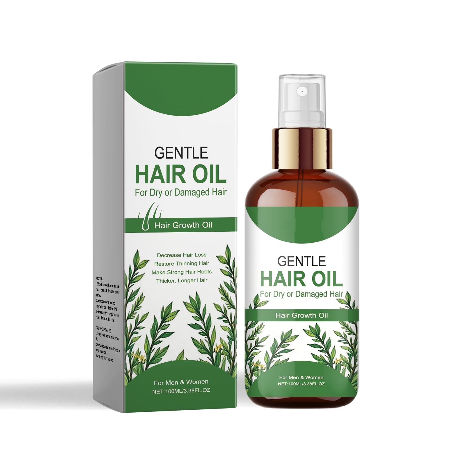 Gentle Hair Growth Oil for Dry or Damaged Hair, 100 ml