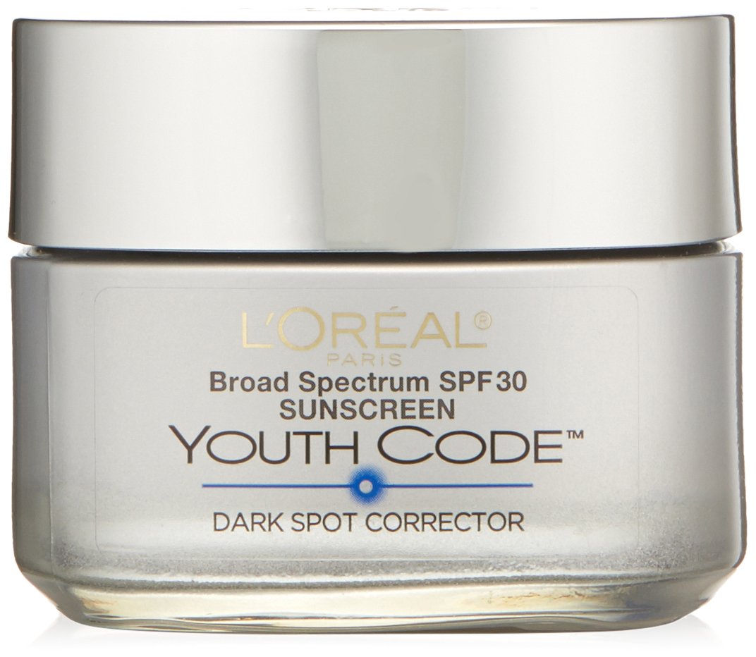 Dark Spot Corrector Face Moisturizer with SPF 30 for Even Skin Tone by LOreal Paris, Youth Code Anti-Aging Day Cream, Non-greasy