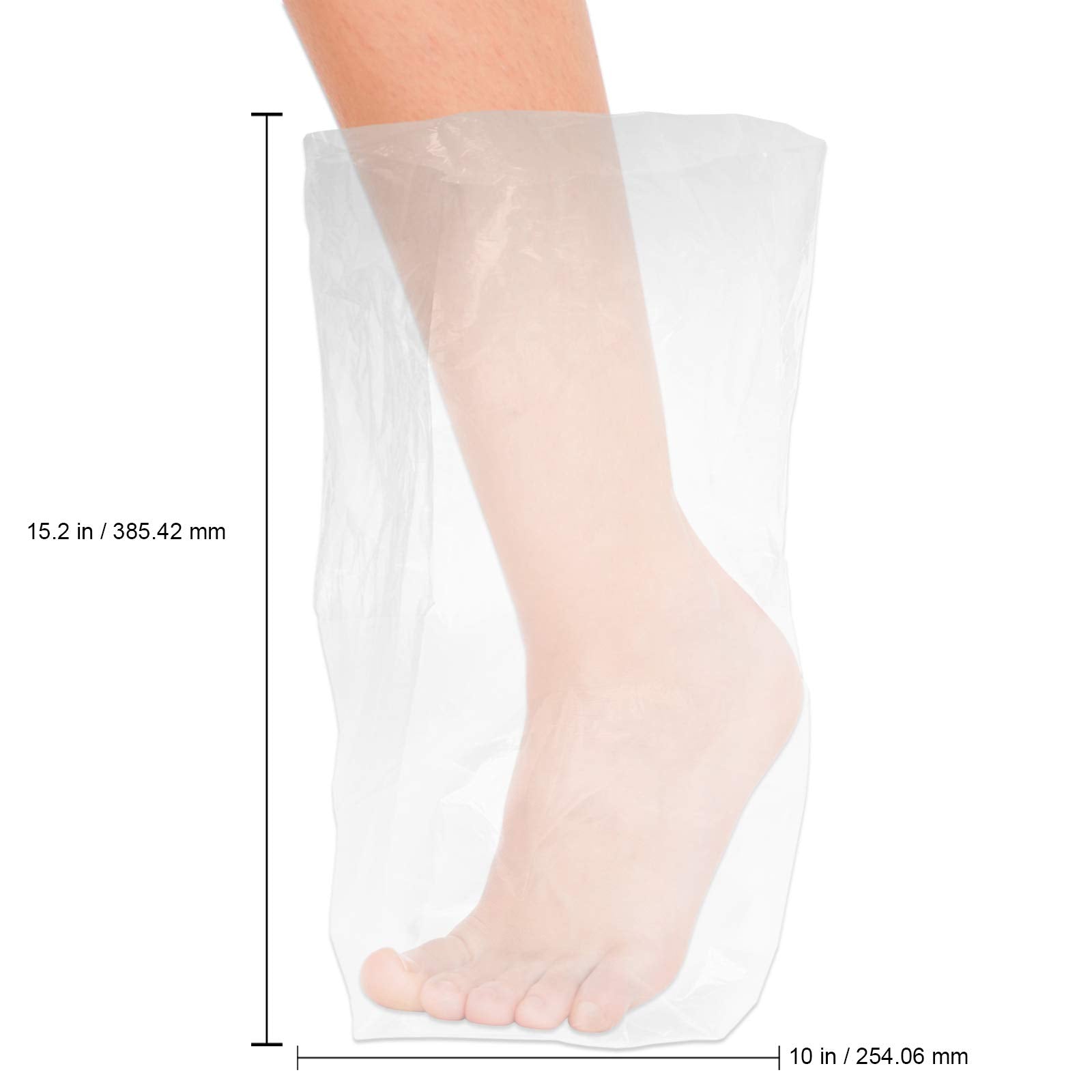 100 Counts - Pana Paraffin Wax Thermal Mitt Bath Liners For Hand Or Foot Professional Or Personal Use, 15 X 10 Inches