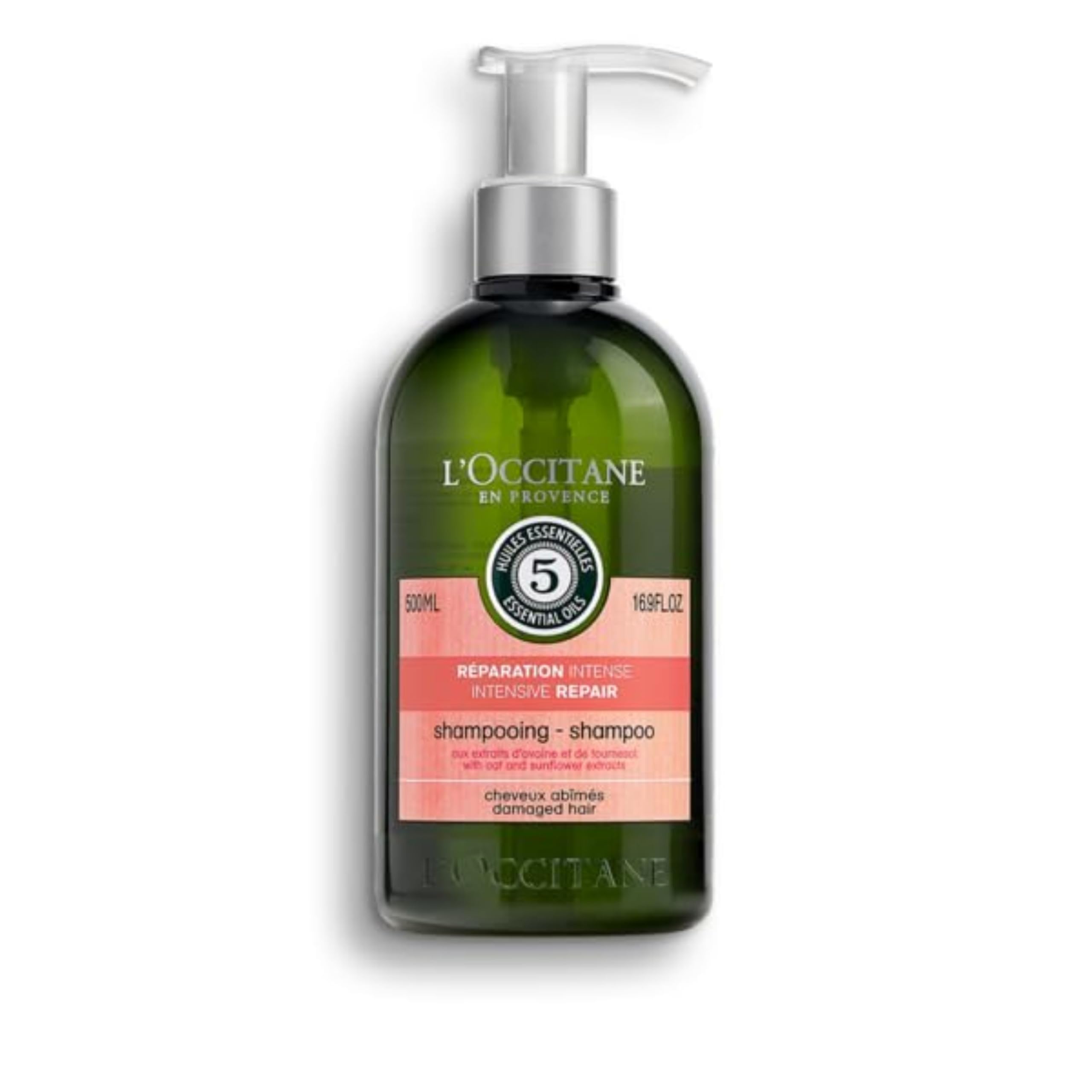 LOccitane Intensive Repair Shampoo: SiliconeFree Shampoo | 3X Stronger Hair* | Strengthens Brittle Hair | Reveal Shine | With 