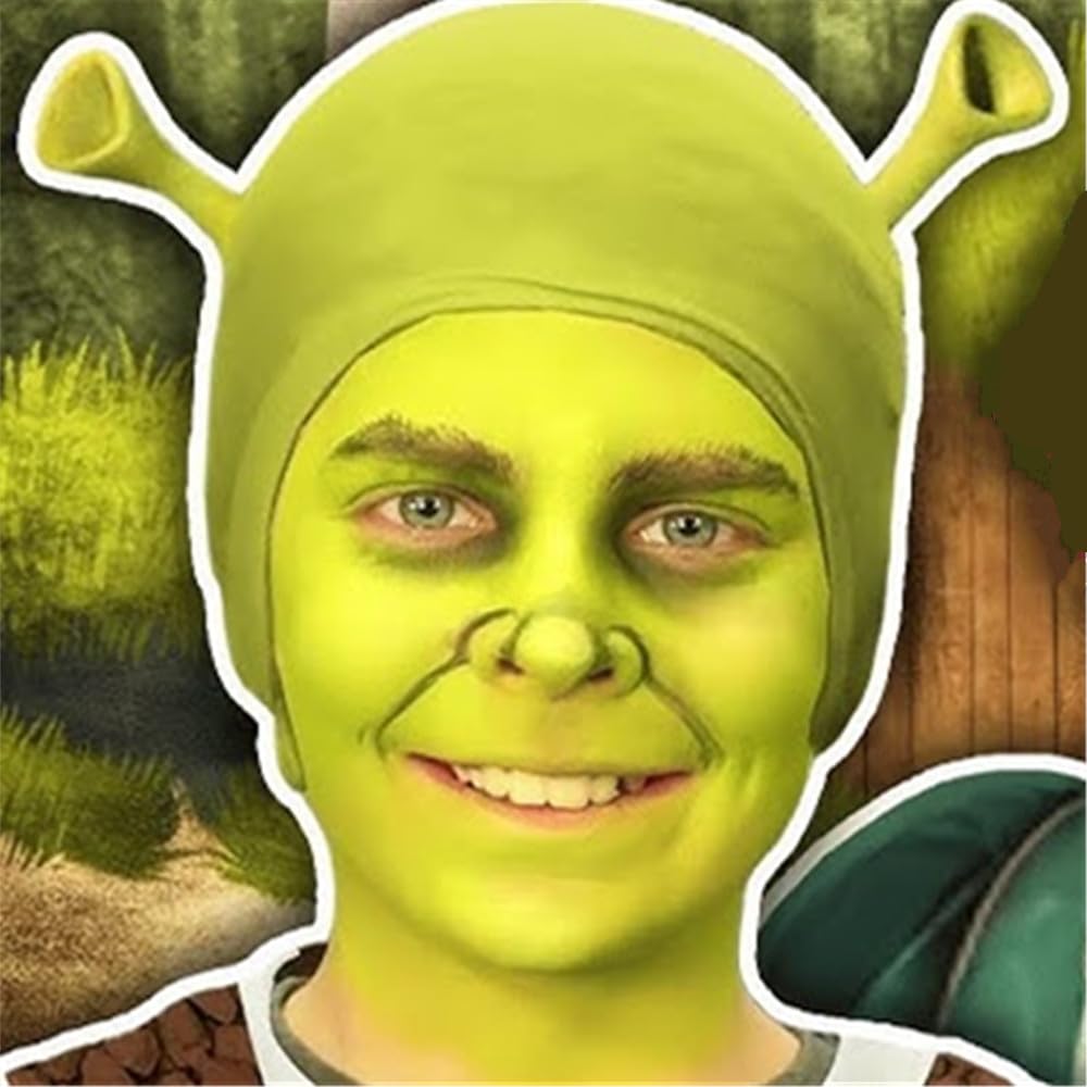 Go Ho Ogre Green Face Body Paint Washable(2.37Oz,70Ml),Water Based Cream Ogre Green Face Paint And Body Paint,Halloween Costumes