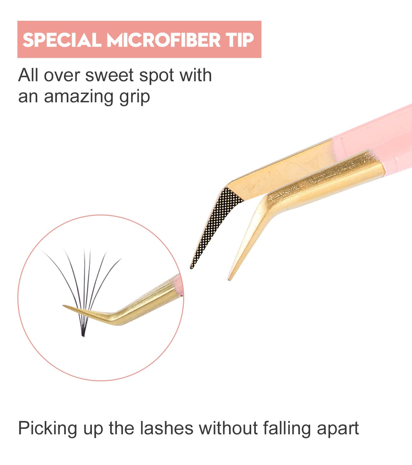 Ms.Queen Tweezers For Lash Extensions,Precision 45 Degree Lash Tweezers For Volume Classic Lashes Premade Fans