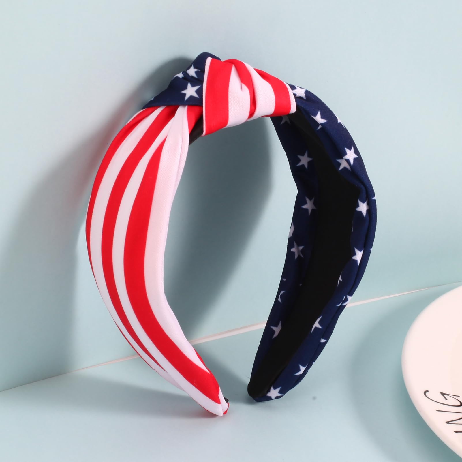 Ardorchid American Flag Headbands For Women Girls Patriotic Independence Day 4Th Of July Headband Usa Red White And Blue Star Ha