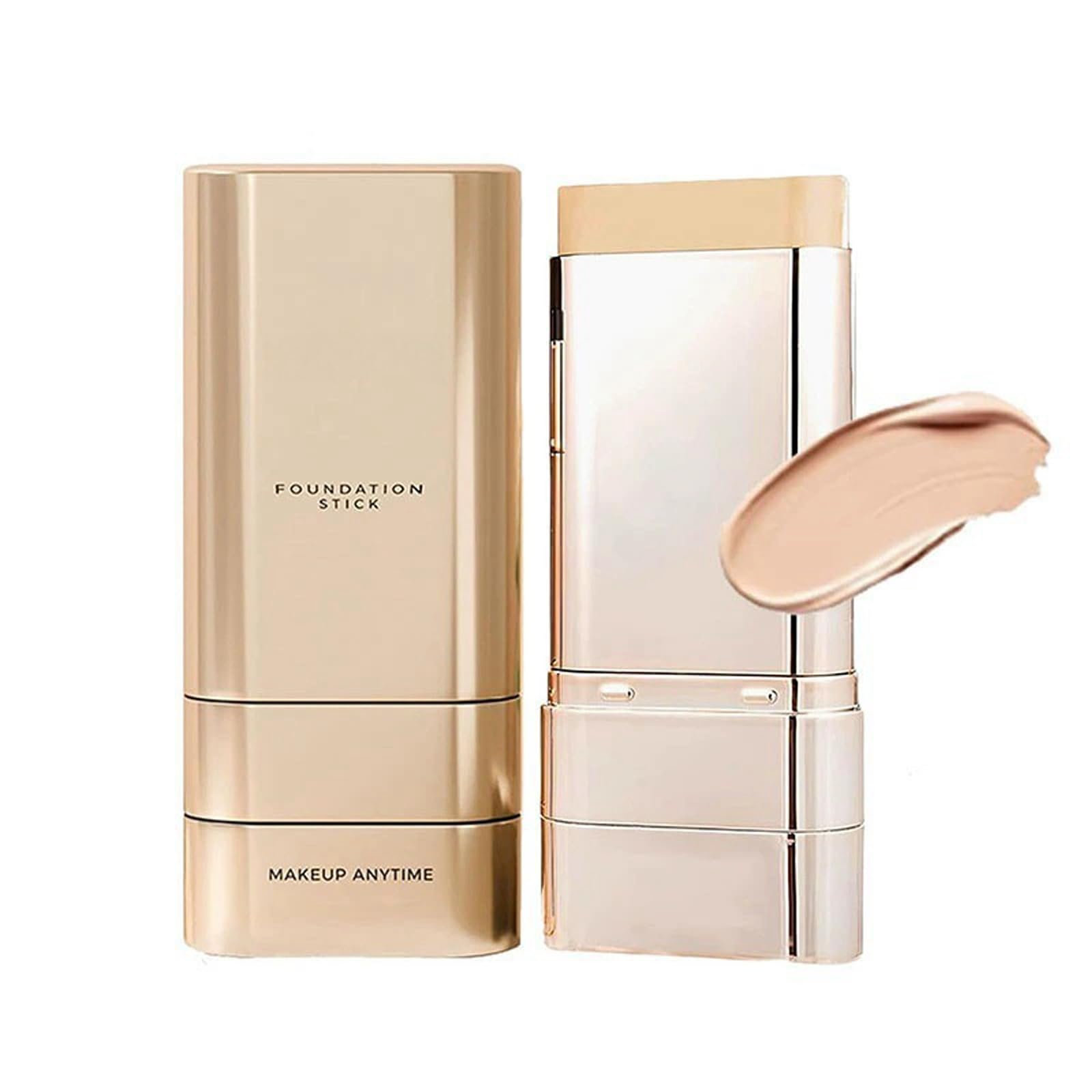 Foundation Stick Natural Full Coverage, DualEnded Contour & Highlight Stick for Face Makeup, Radiant Finish Sculpting Stick for