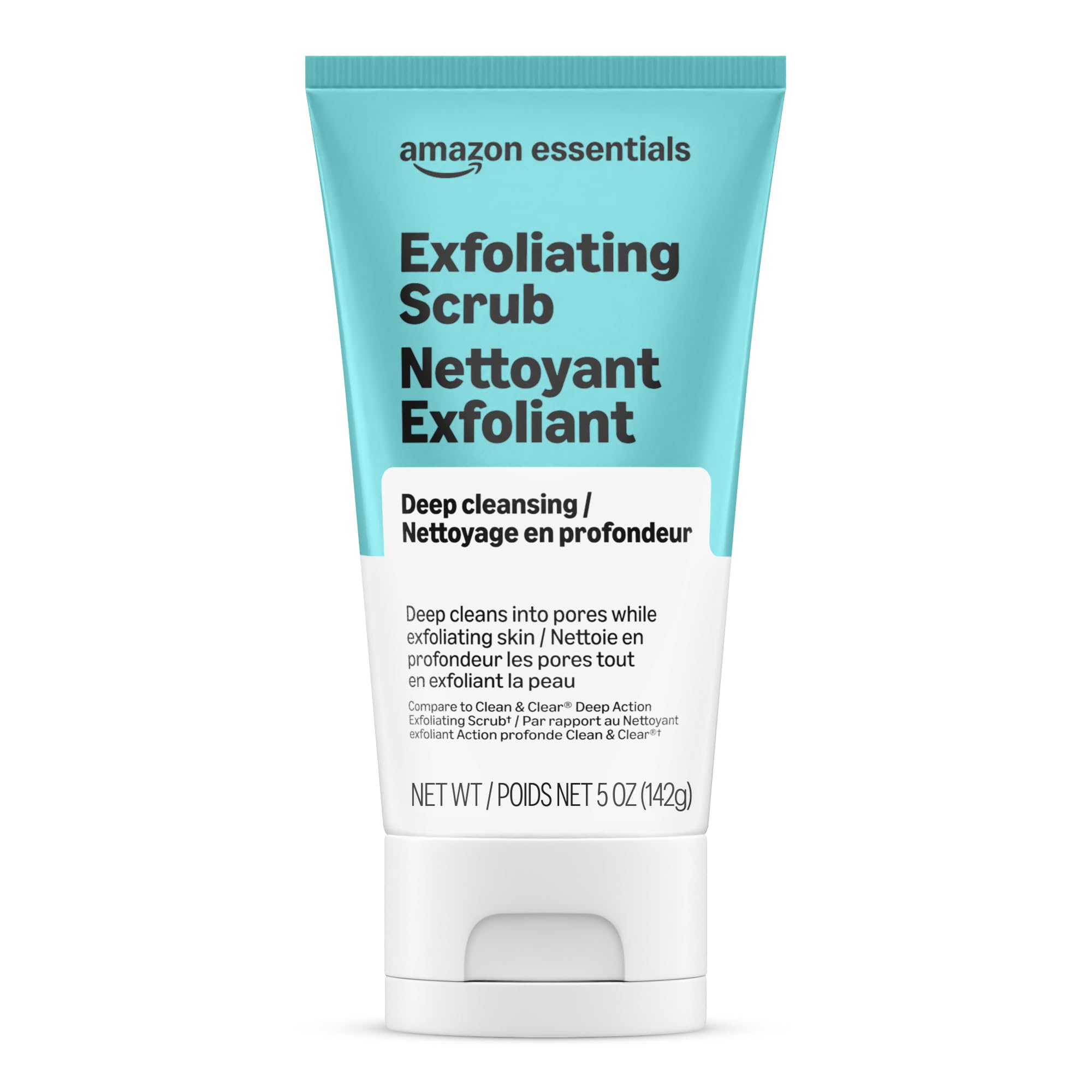 Amazon Essentials Deep Cleansing Exfoliating Scrub, 5 Ounces, 1Pack (Previously Amazon Basics)