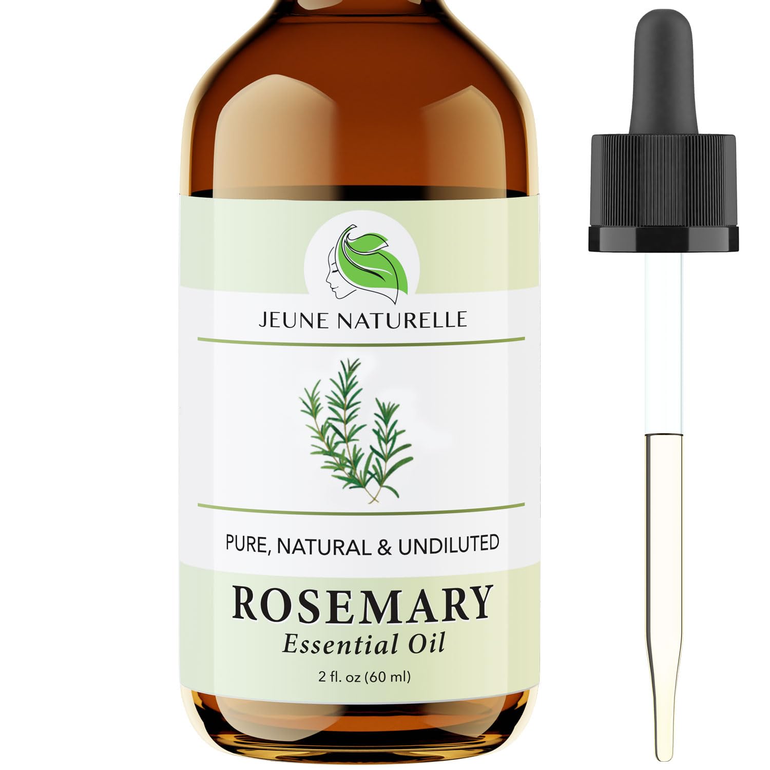 Jeune Naturelle Rosemary Oil for Hair Care, 100% Pure, Natural, Undiluted, Unrefined, Therapeutic Grade - Hair Growth Rosemary O