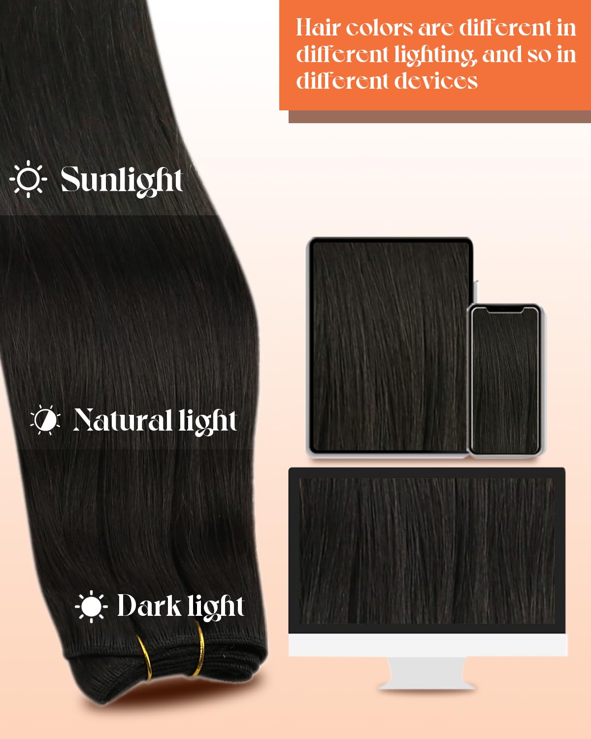 Sunny Weft Hair Extensions Human Hair Black Human Hair Weft Extensions Jet Black Sew in Hair Extensions Real Human Hair Black Wo
