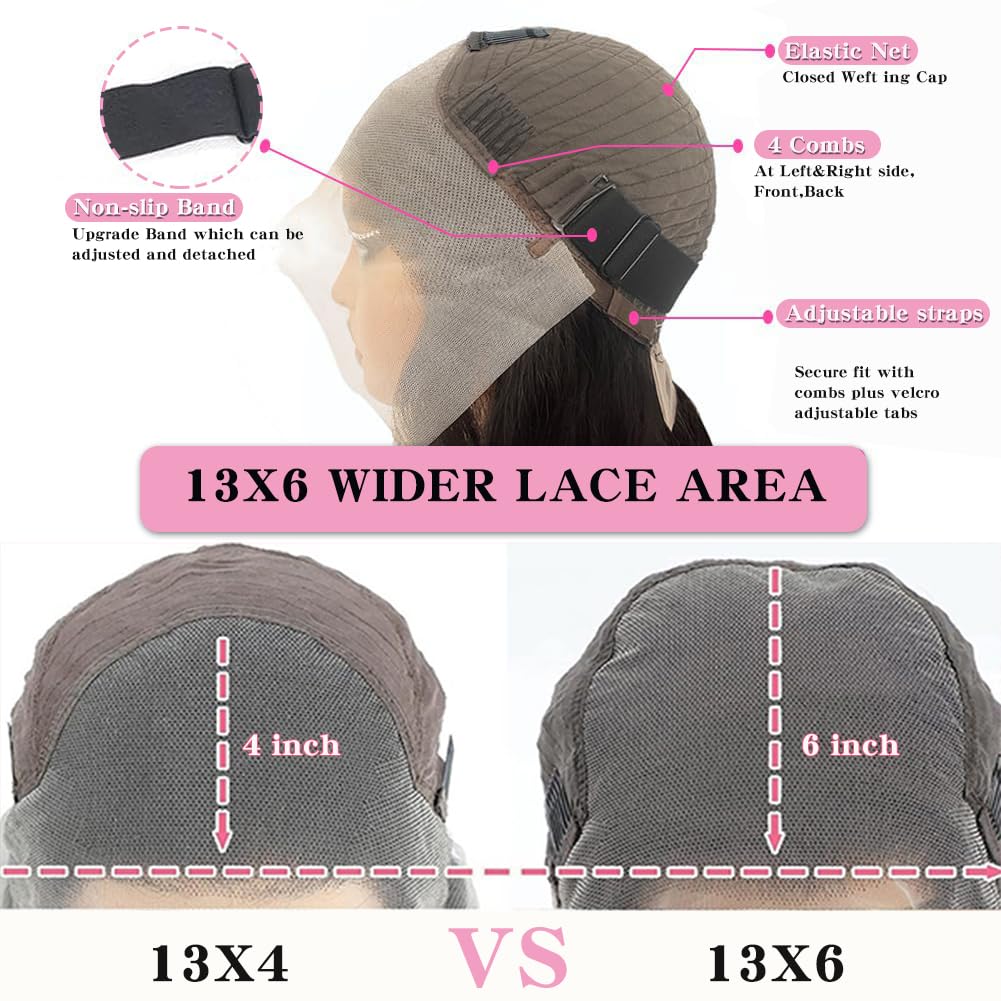 Lyilyi 12A 13X6 Deep Wave Lace Front Wigs Human Hair 220% Density 13X6 Hd Transparent Lace Frontal Wigs For Women Deep Curly Glu