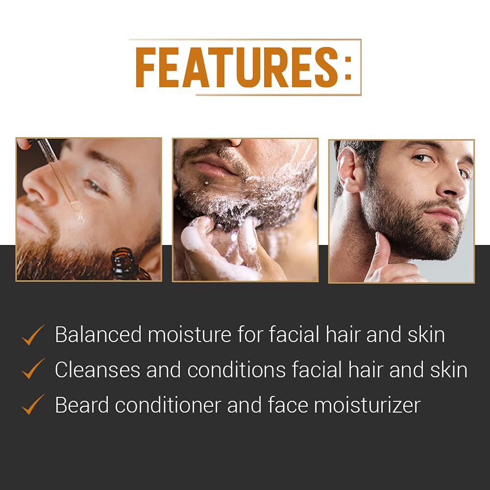 Woody'S Beard Stuff 3 Piece Kit - Beard And Tattoo Oil, Beard Wash, 2-In-1 Beard Conditioner