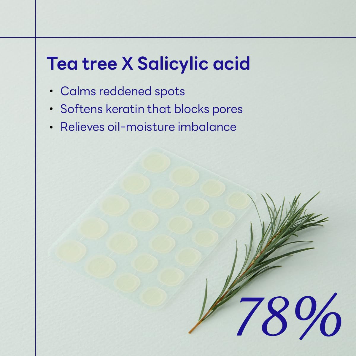 MEDIHEAL Derma Clear Teatree Treatment Spot Patch (44 Counts) - Acne Relief, Oil and Moisture Balance with Teatree & Salicylic A