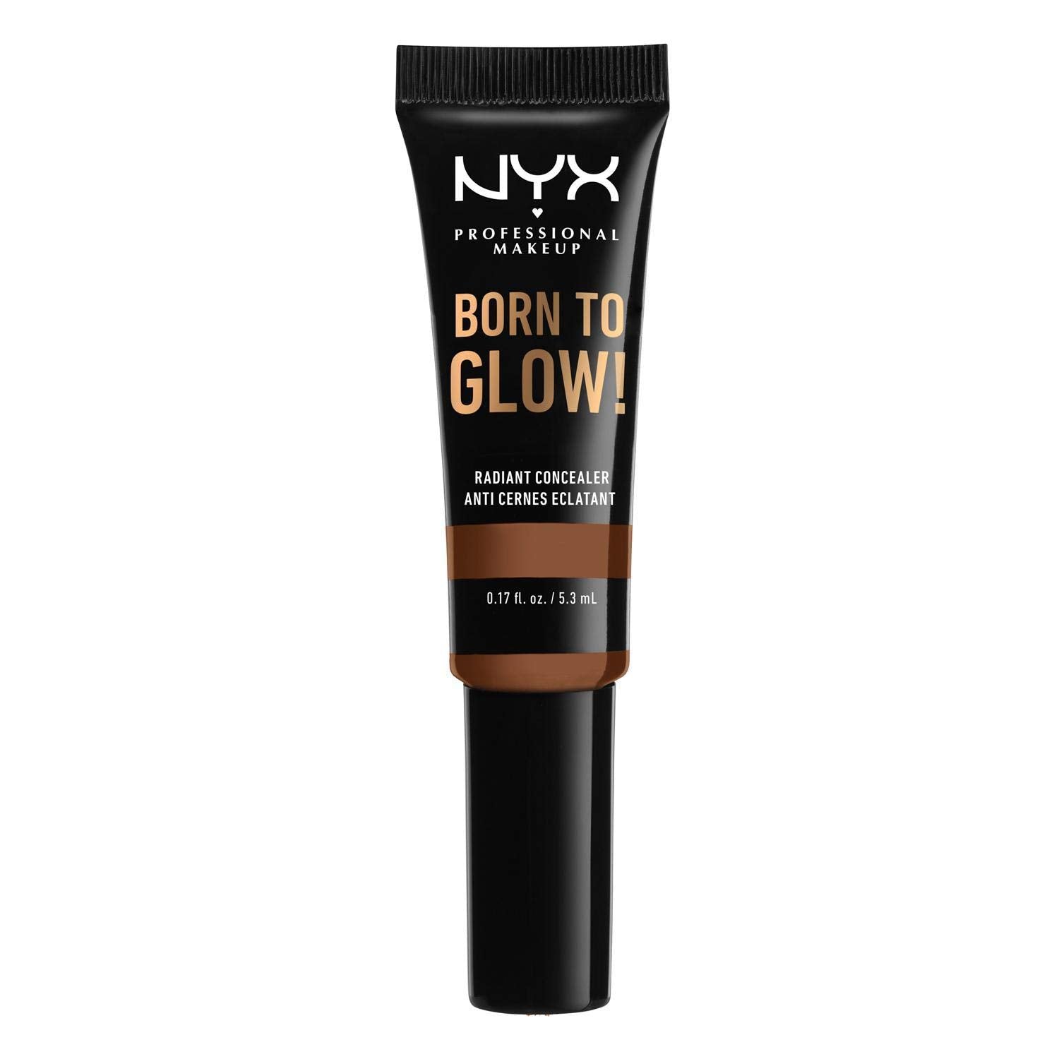 NYX PROFESSIONAL MAKEUP Born To Glow Radiant Concealer, Medium Coverage  Cappuccino