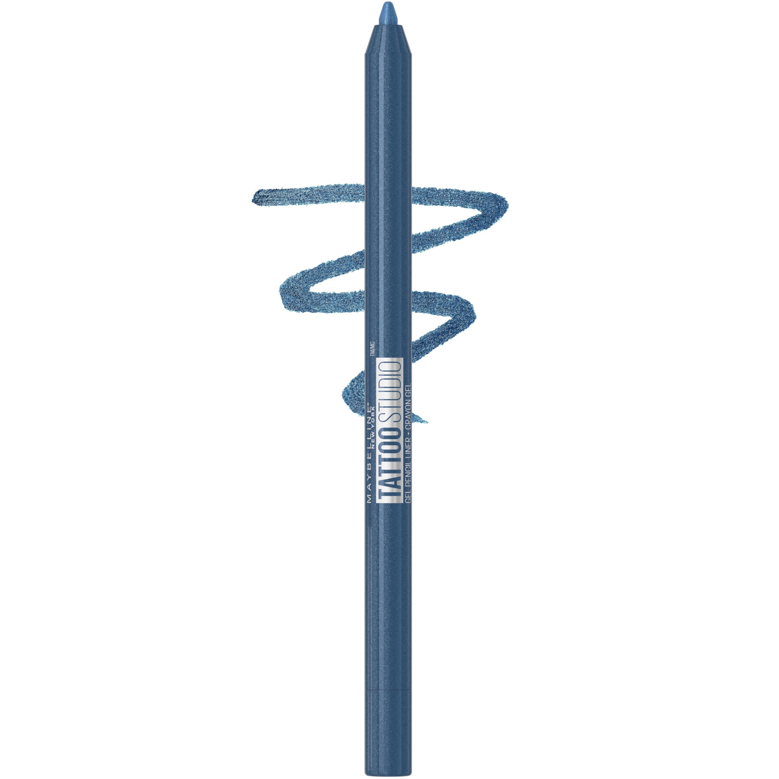 Maybelline Tattoo Studio Sharpenable Eyeliner Pencil, 36 Hour Wear, Waterproof, Navy Bling, 1 Count