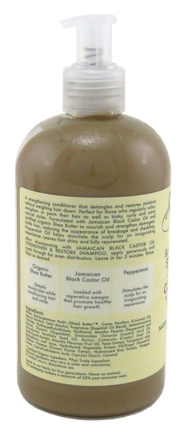 Shea Moisture Jamaican Black Conditioner Strength/Grow 13 Ounce (384Ml) (3 Pack)