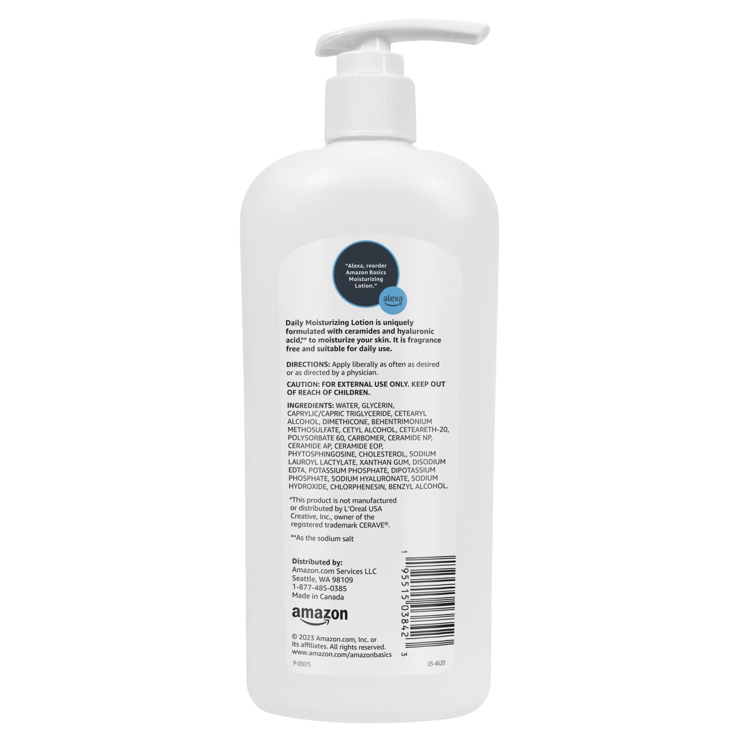 Amazon Basics Daily Moisturizing Lotion, 12 Fluid Ounces, 1-Pack