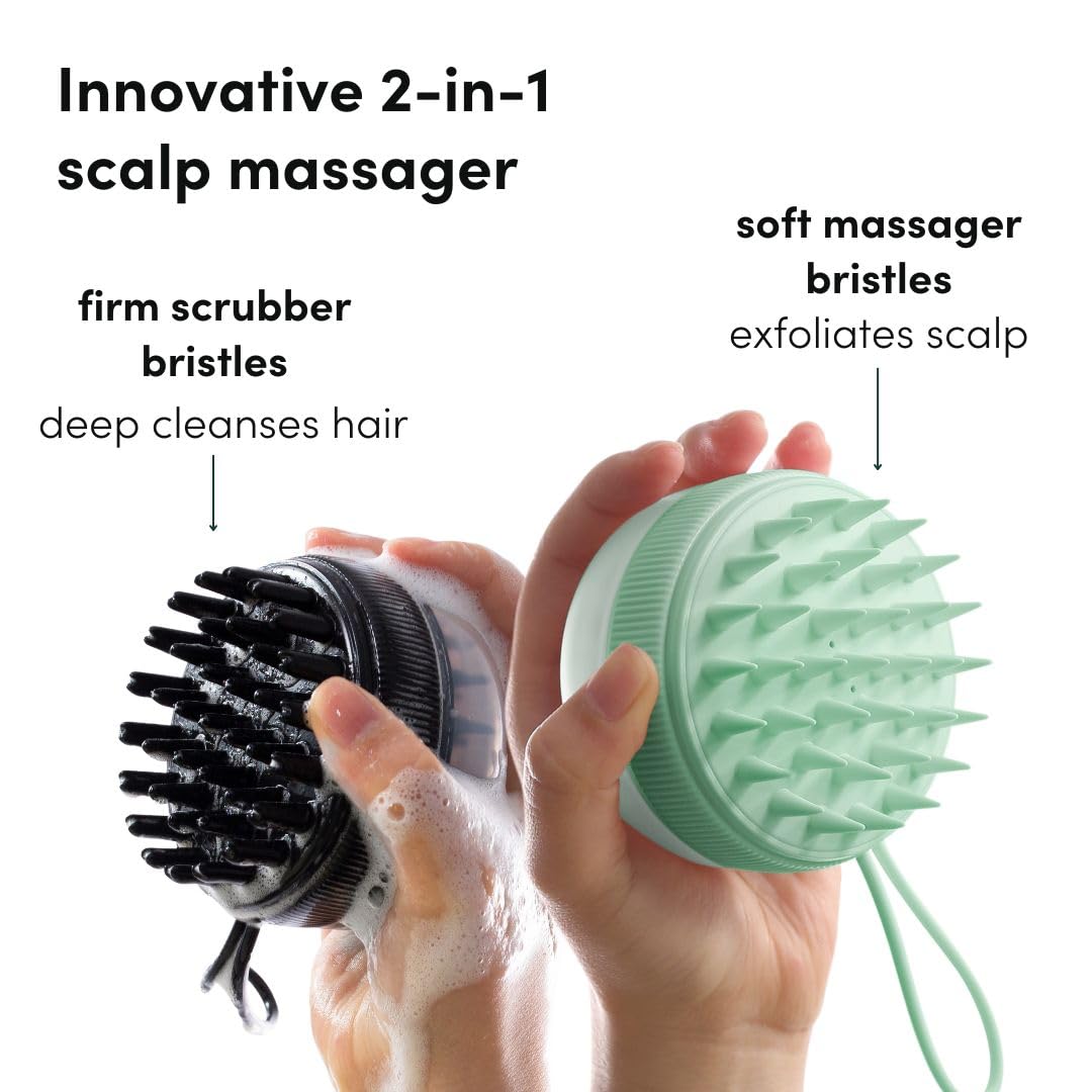 Fancii Hair Scalp Massager, Shampoo Brush For Wet & Dry Hair, Scalp Scrubber Exfoliator For Dandruff Removal & Hair Growth. Show