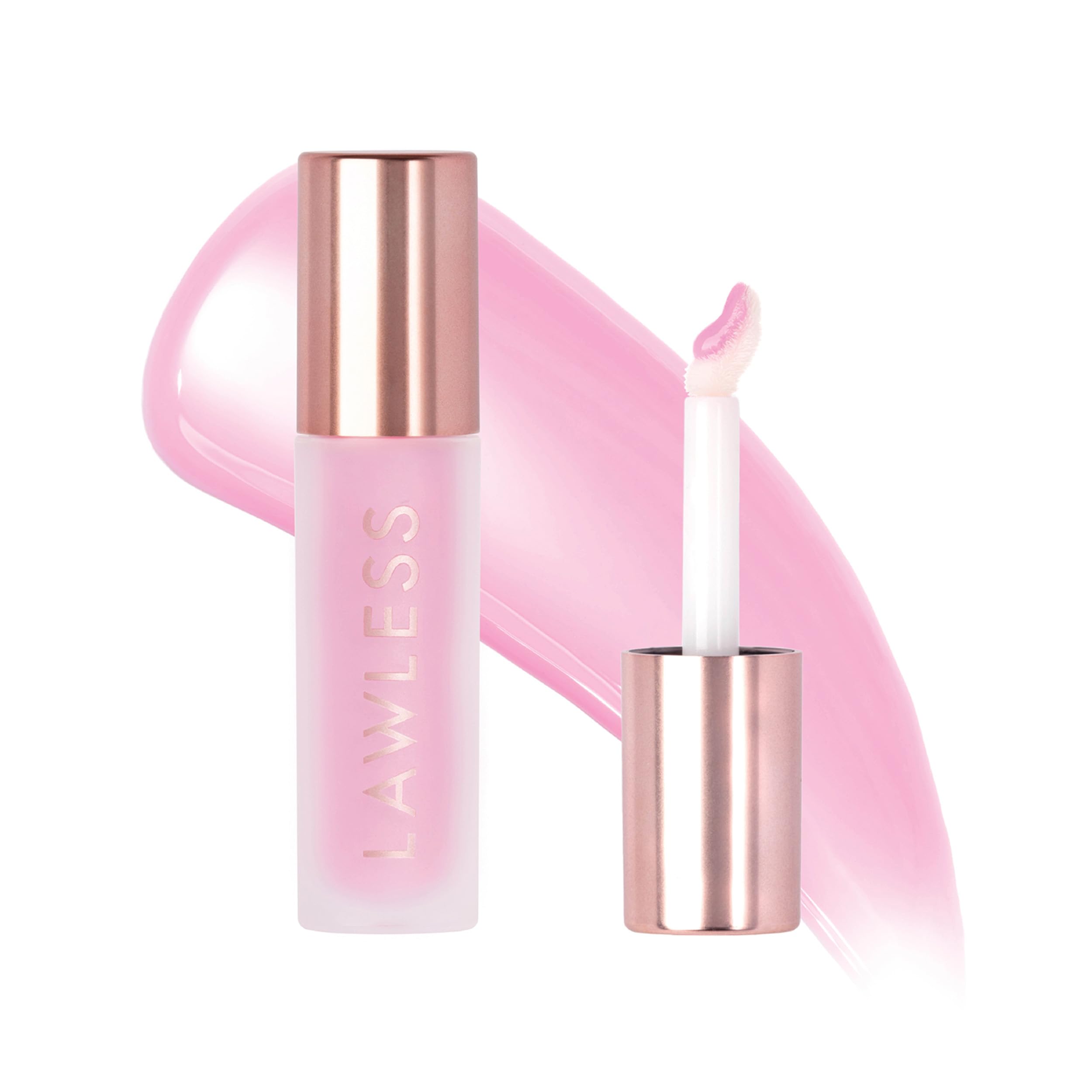 Lawless Forget The Filler Lip Plumping Line Smoothing Gloss - Strawberry Milkshake
