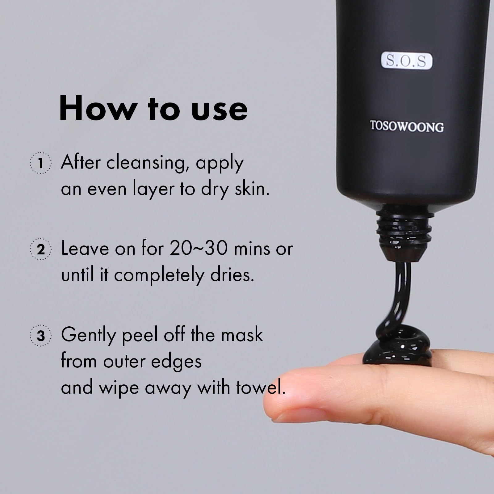 Tosowoong Blackhead Peel Off Pack, Charcoal Face Mask Peel Off For Blackheads And Pores, Deep Pore Cleansing, Pore Extractor Exf