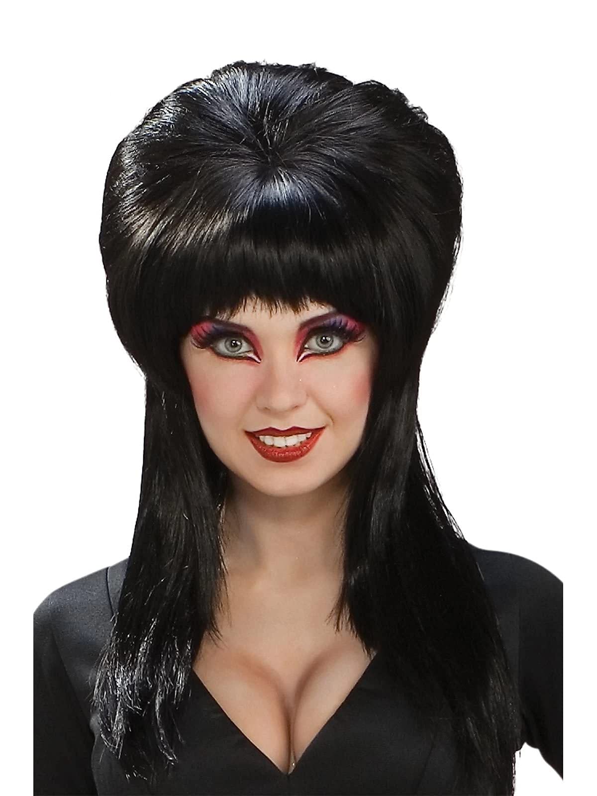 Rubies womens Elvira, Mistress of the Dark, Long Wig Party Supplies, As Shown, One Size US