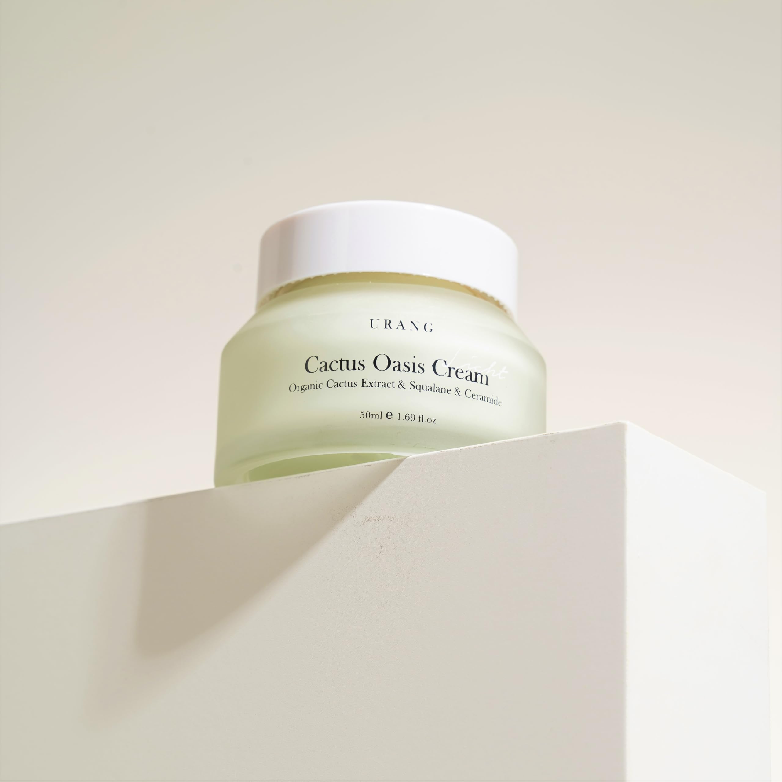URANG Cactus Oasis Cream | Organic Certified | Vegan | Natural Skin Barrier Lightweight Hydrating Moisturizer | Tamanu Oil & Cer