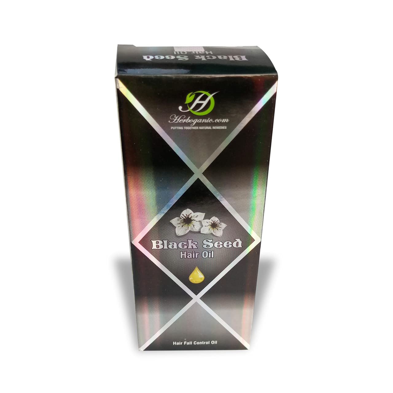 HERBOGANIC Black Seed Herbal Hair Oil | For Healthy, Stimulated Hair Growth | Reduces Hair Loss | Improve Scalp Circulation | 5