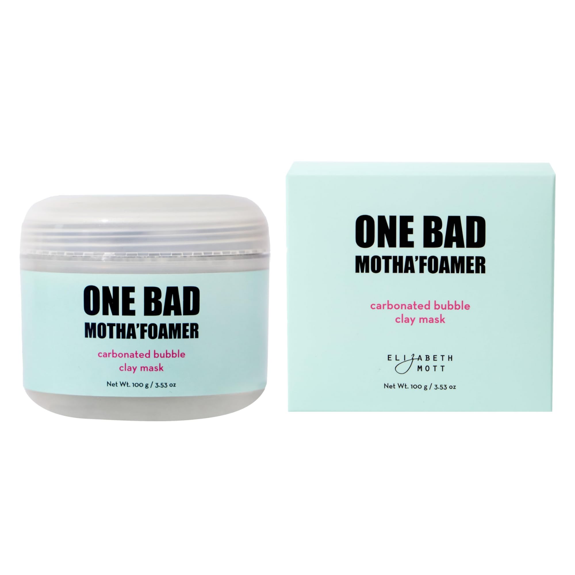 Elizabeth Mott Carbonated Bubble Clay Mask - Natural Clay And Activated Charcoal For Deep Pore Cleansing And Detox - Cruelty-Fre
