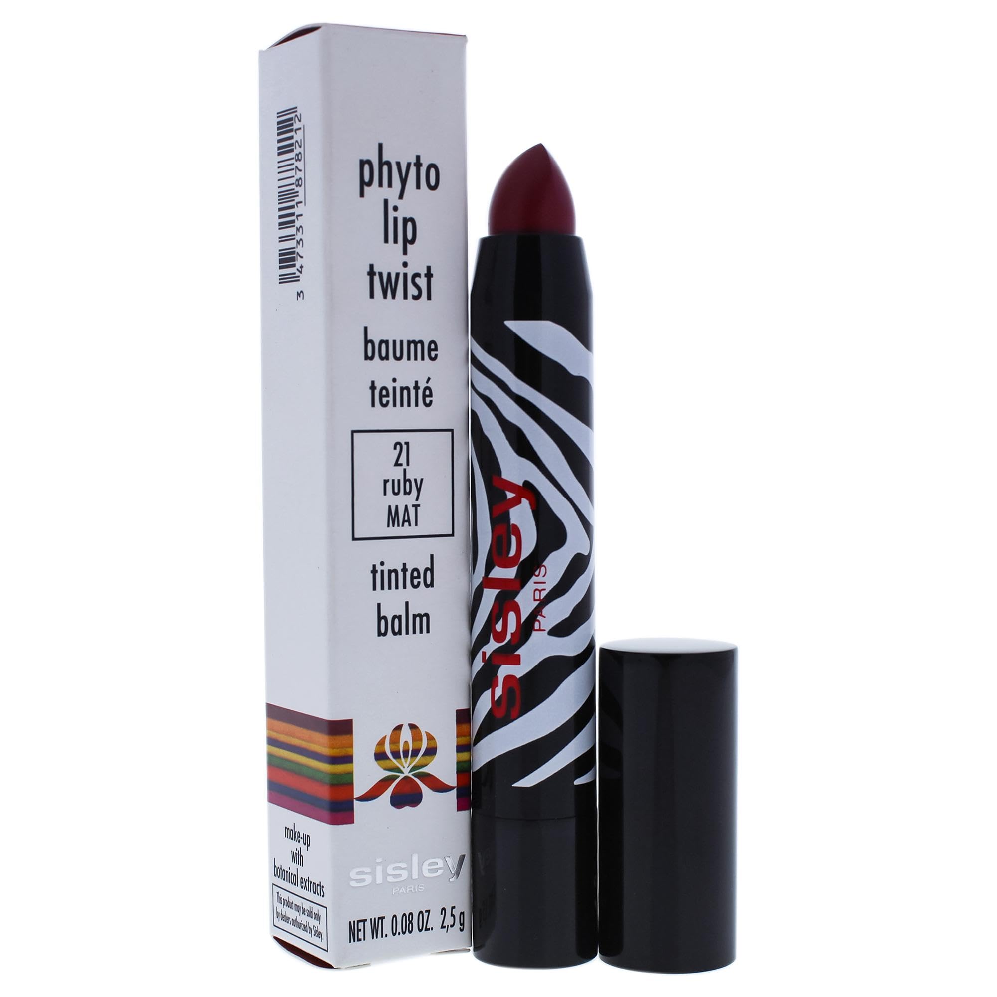 Sisley Phyto Lip Twist, 21 Ruby Mat, 008 Ounce