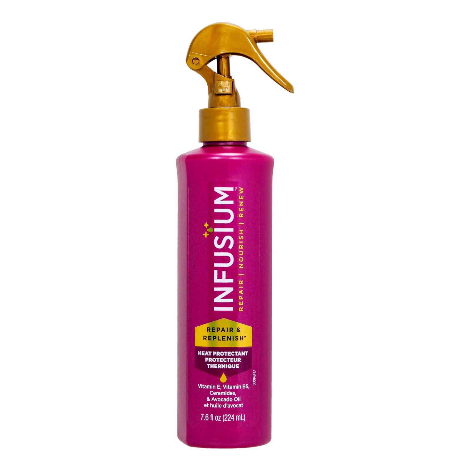 Infusium Repair And Replenish Heat Protector - Nourishing Heat Protection Spray For Hair With Vitamin E And Avocado Oil - Moistu