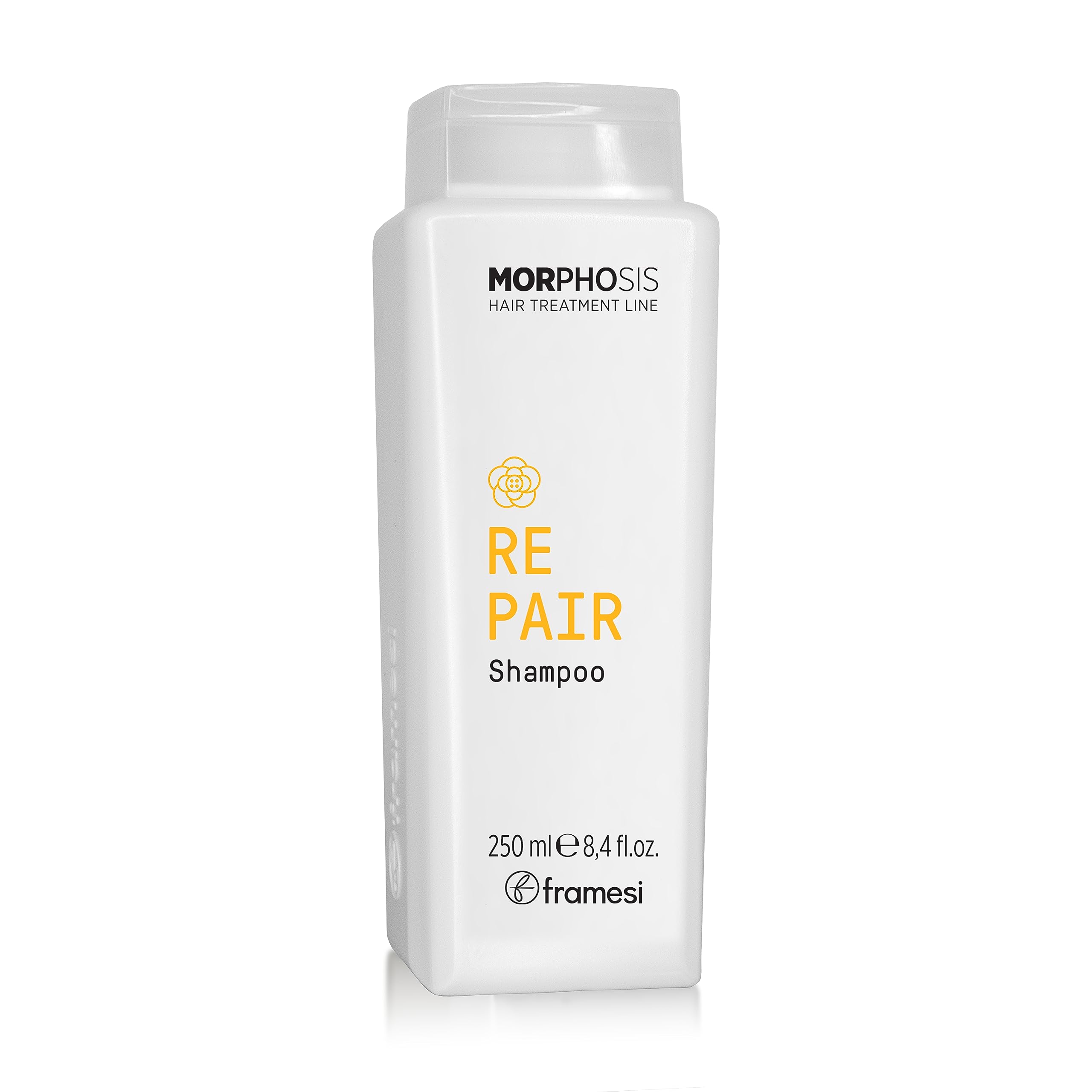 FRAMESI Morphosis Repair Shampoo 8.4 fl oz, Moisturizes and Strengthens Hair, Natural Ingredients, Color Safe