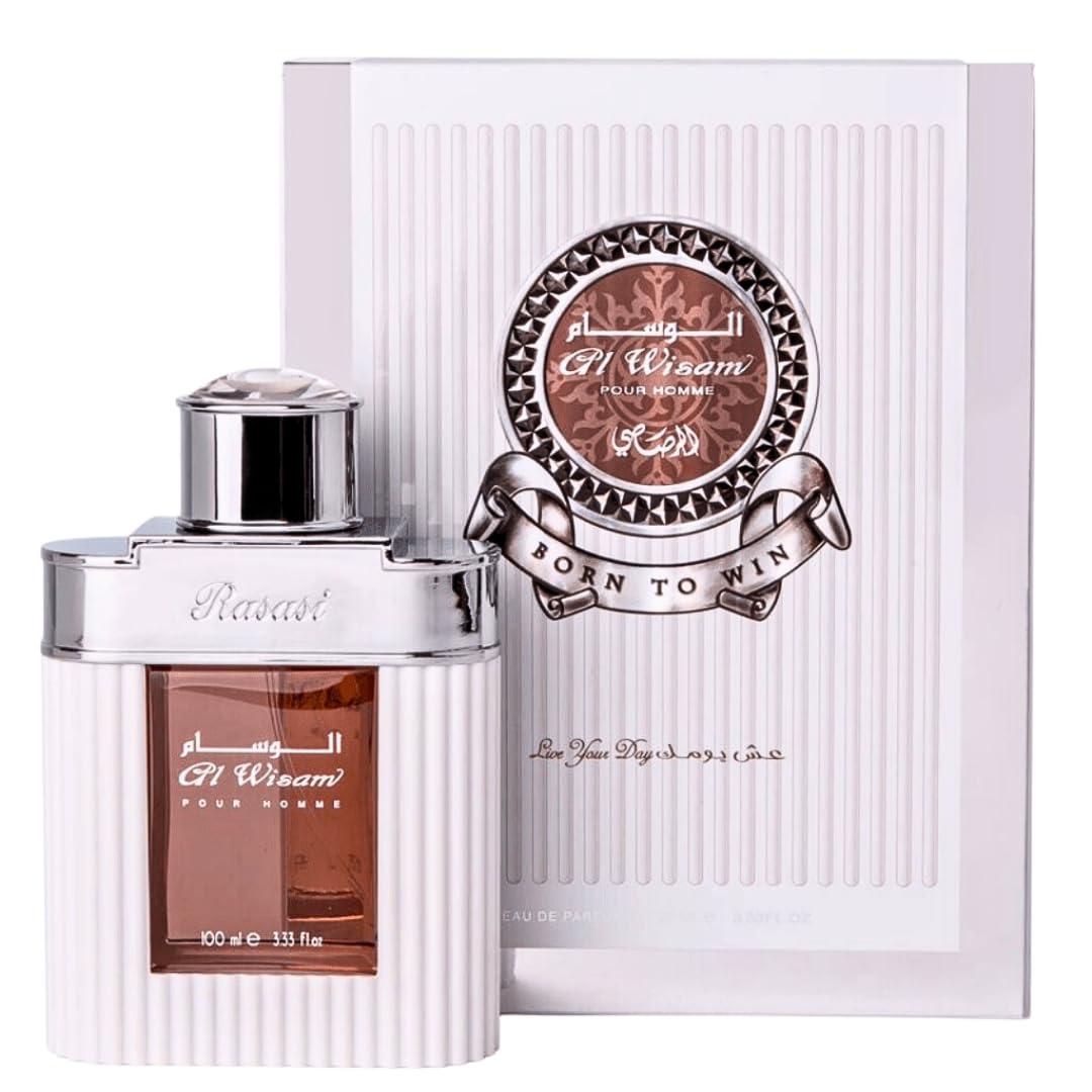 RASASI Al Wisam Day EDP for Men 100ML (3.40 oz) | Bold Oud Fragrance | Floral notes with an alluring mix of sandalwood, musk, an