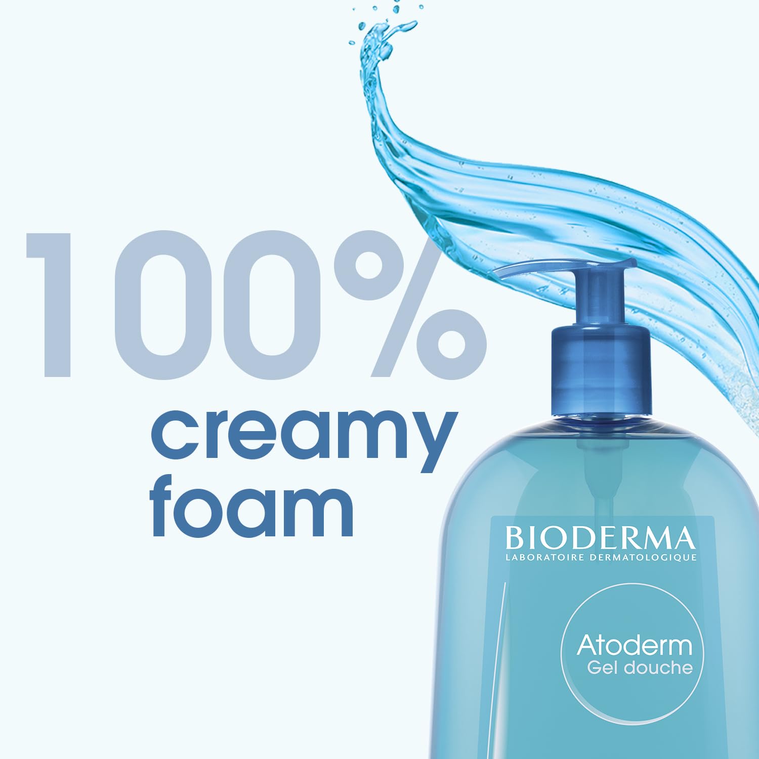 Bioderma - Atoderm - Shower Gel - Moisturizing Body And Face Wash - For Family With Normal To Dry Sensitive Skin, 33.81 Fl Oz (P
