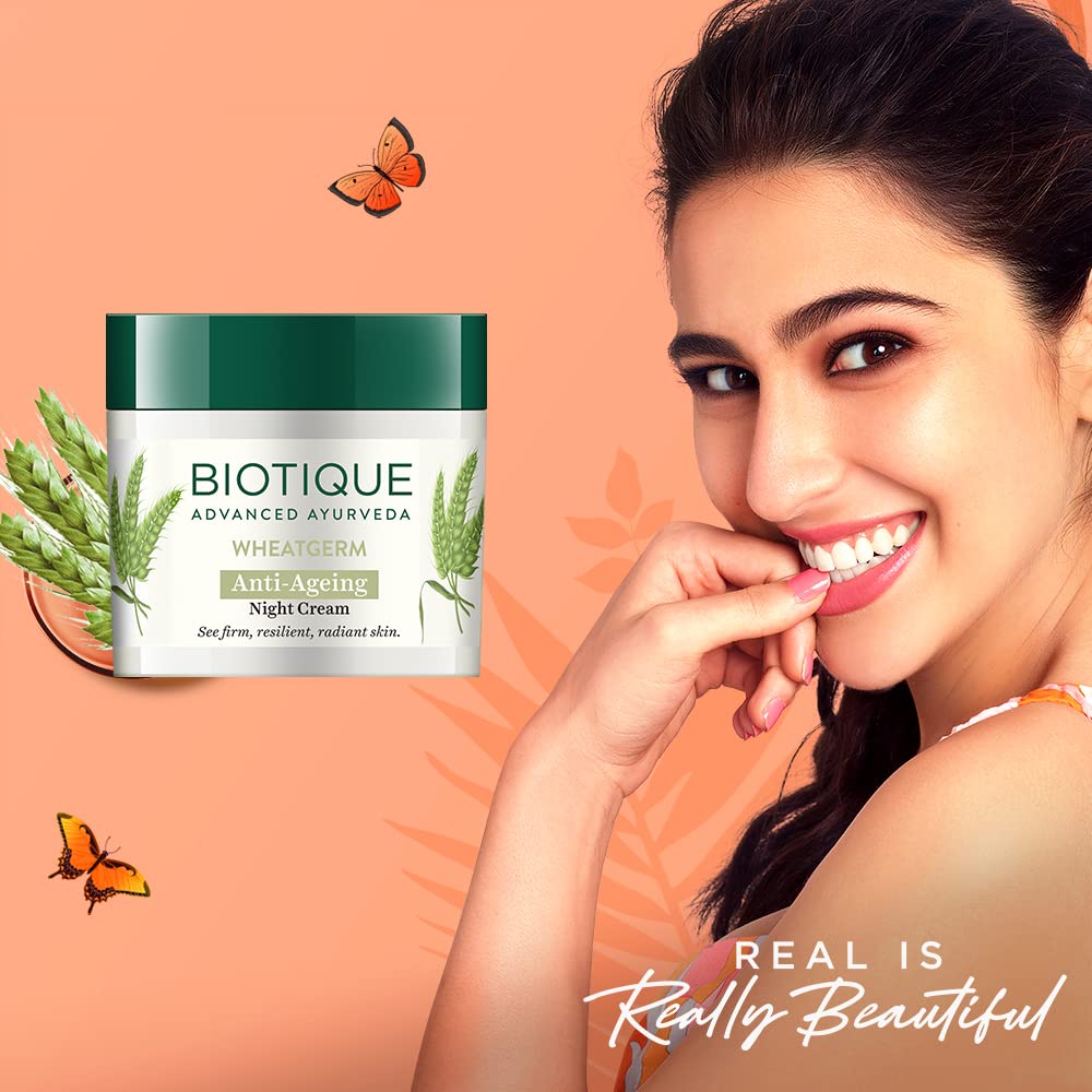 Biotique Wheat Germ Firming Face And Body Cream For Normal To Dry Skin - 50 Gm - 1 Pack