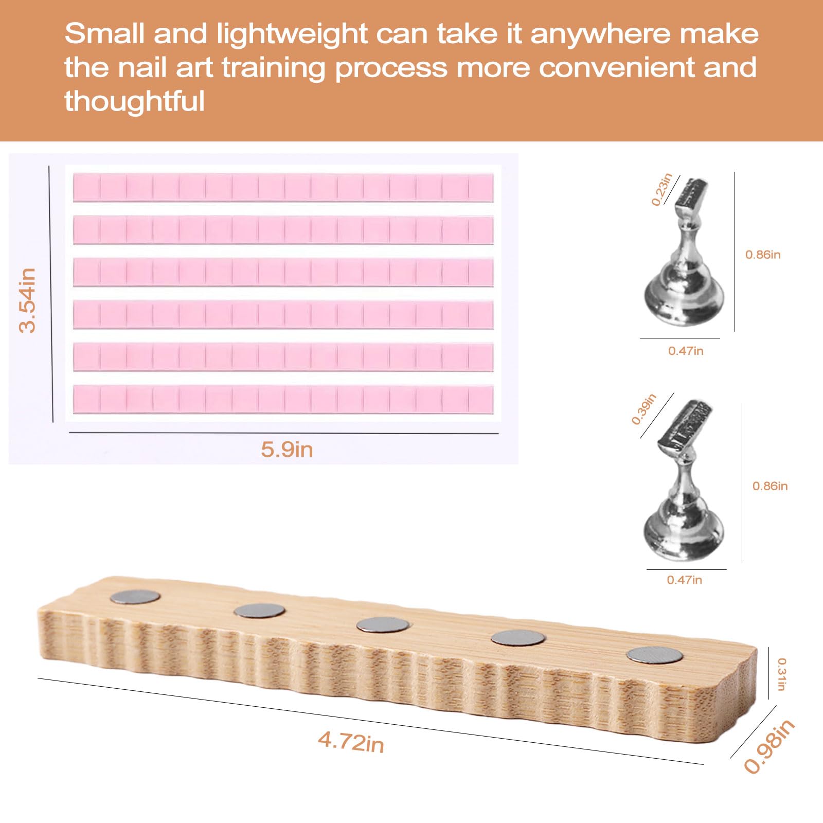 Angnya Nail Stand For Press On, 2 Set Super Magnetic Nail Holder For Painting Nails Nail Stand For Painting Nails Nail Display W