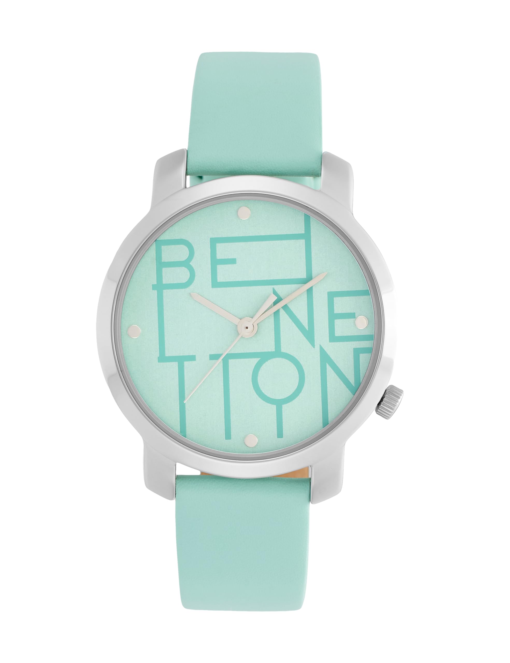 United Colors Of Benetton Women Blue Round Brass Dial Analogue Watch Uwucl0704