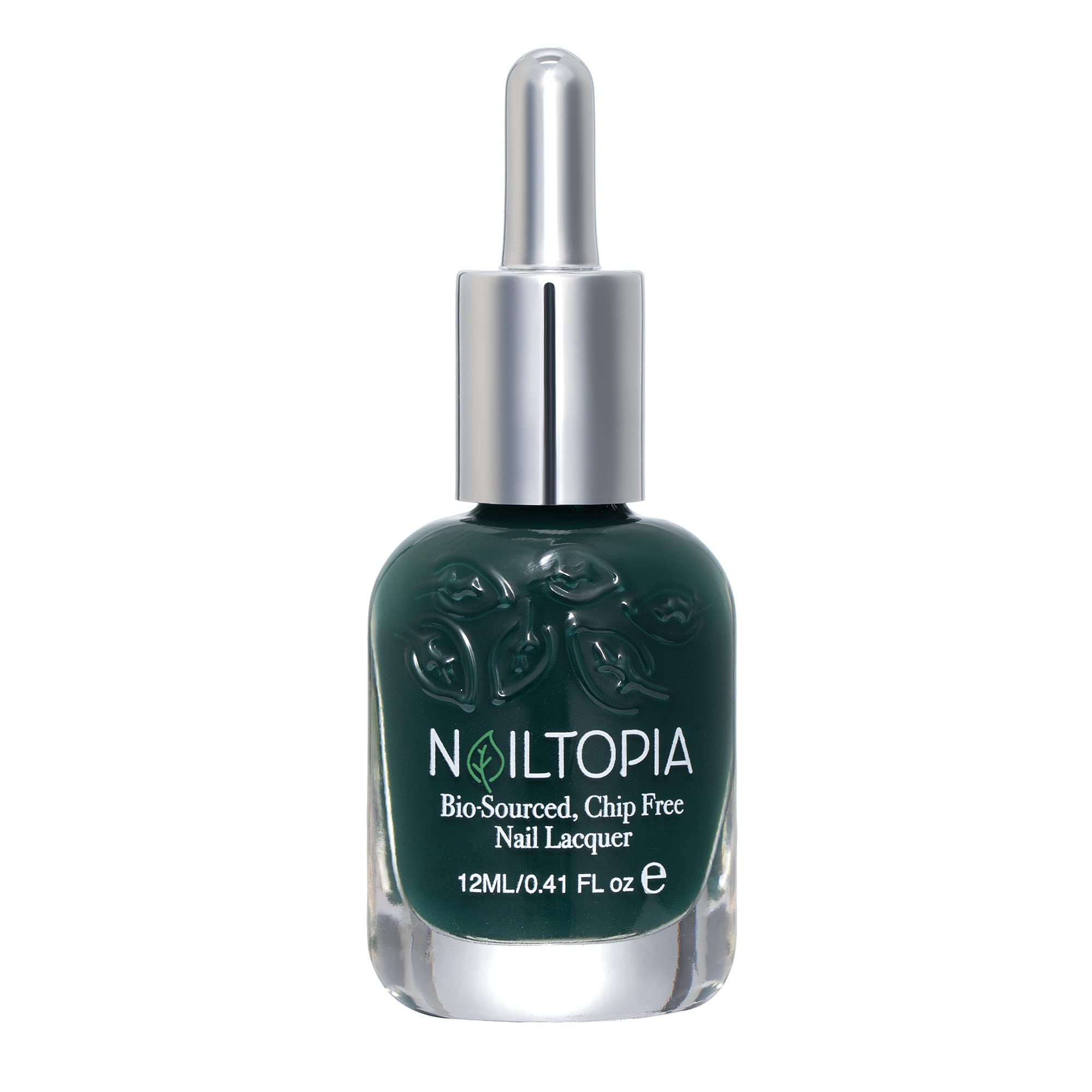Nailtopia - Plant-Based Chip Free Nail Lacquer - Non Toxic, Bio-Sourced, Long-Lasting, Strengthening Polish - Forest Hills (Emer