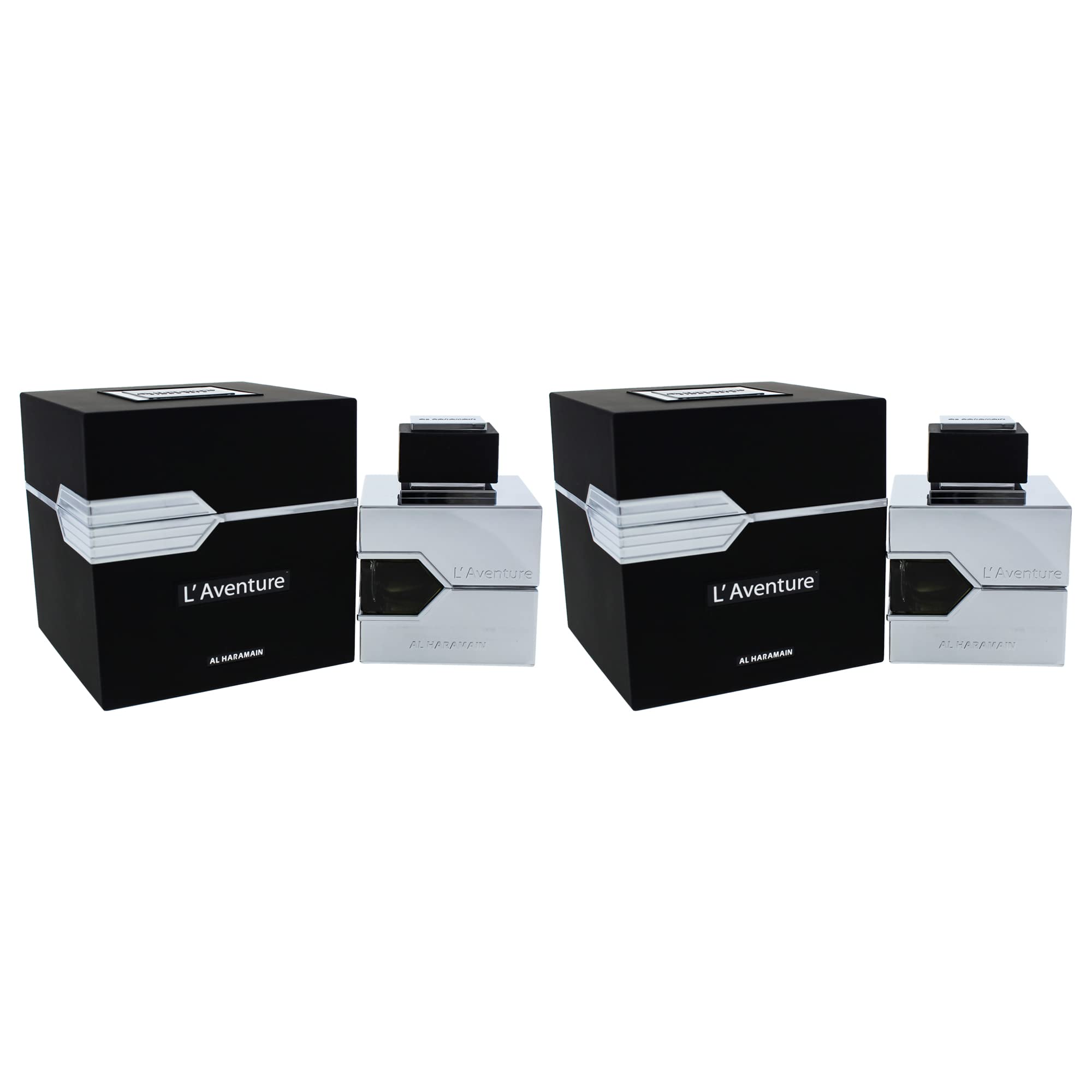 Al Haramain L'Aventure Eau De Parfum Spray For Men, 3.4 Fl Oz (Pack Of 2)
