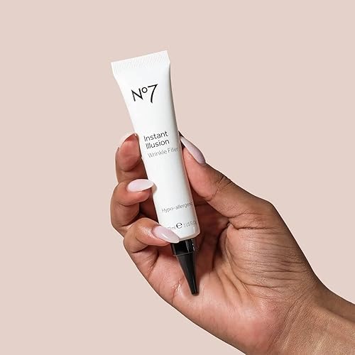 No7 Instant Illusion Wrinkle Filler - Smoothes + Blurs Fine Lines And Wrinkles - Skin Plumping Anti Wrinkle Treatment - Younger