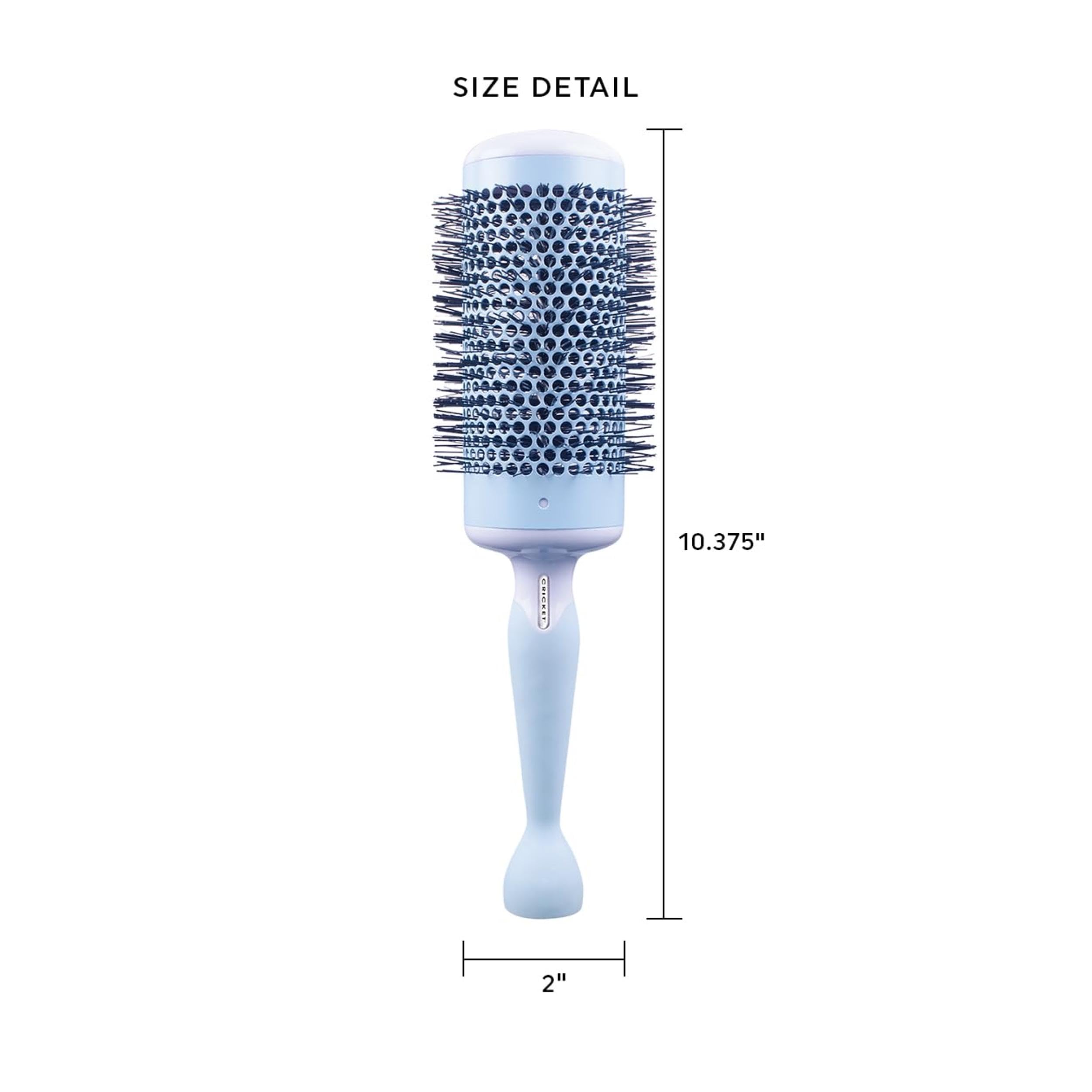 Cricket Friction Free 2    Thermal Hair Brush Seamless Ceramic Barrel Professional Styling Hairbrush Anti-Static Tourmaline Ioni