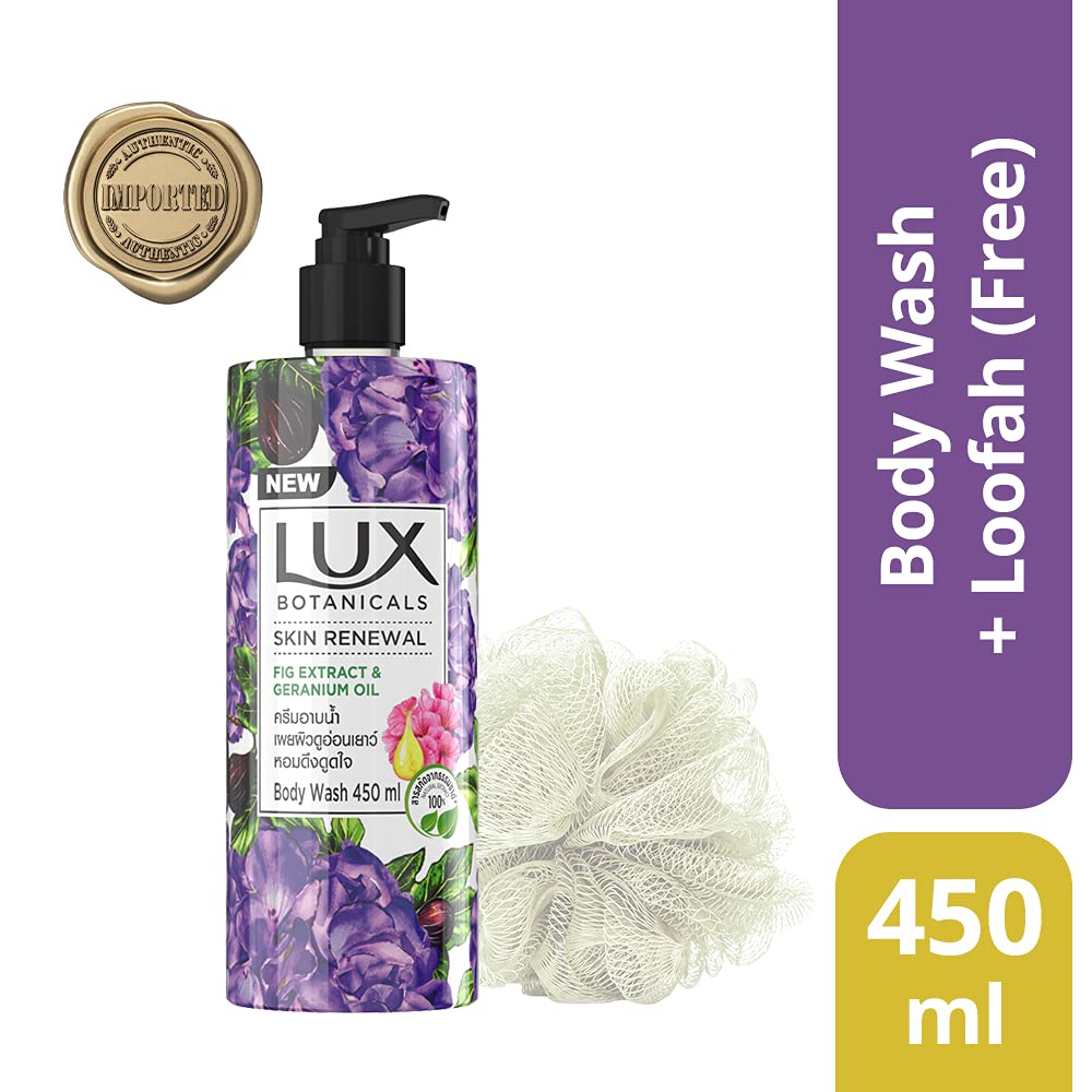 Lux Botanicals Skin Renewal Shower Gel Natural Extracts, No Paraben - 450 Ml /15.2 Fl.Oz