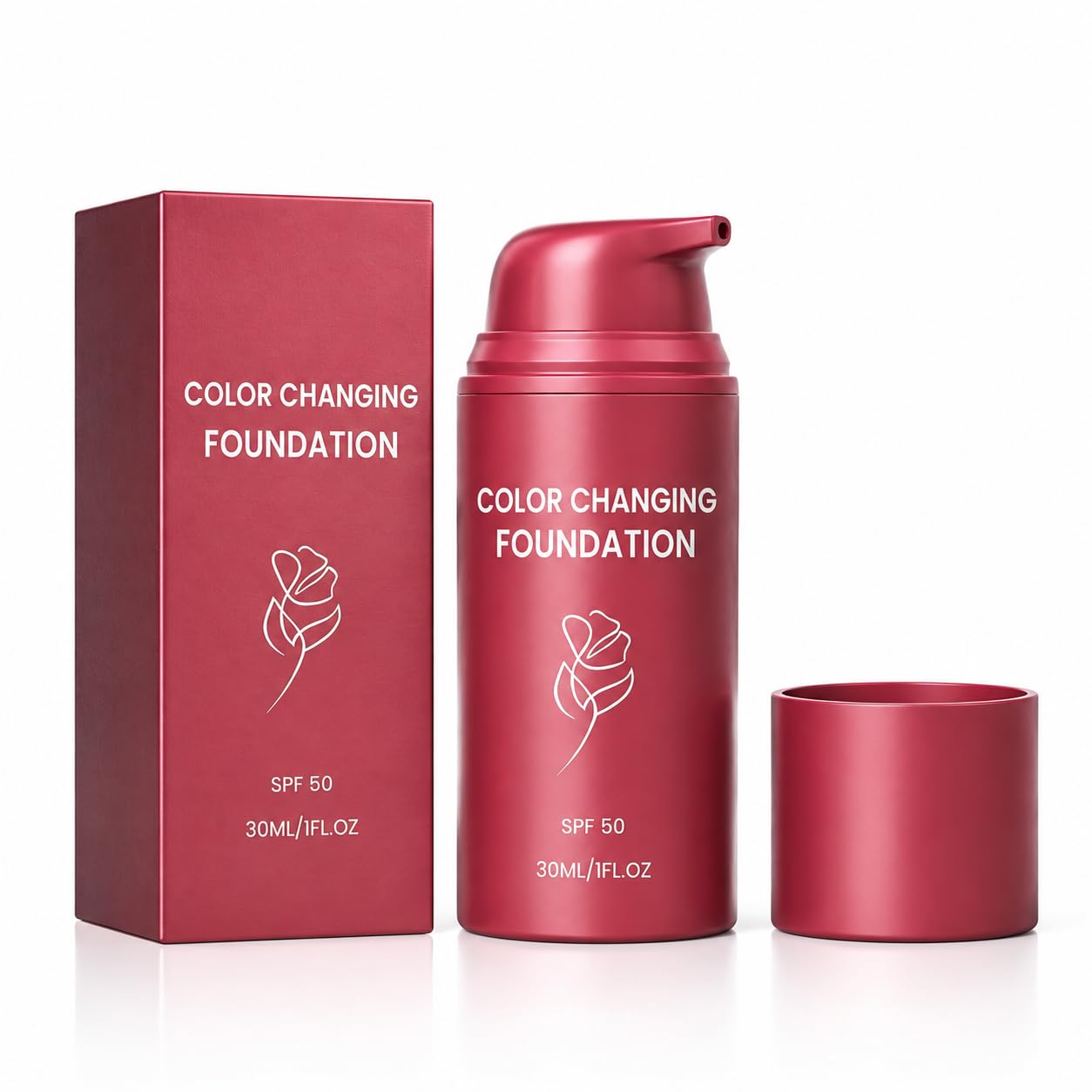 Korean Color Changing Auto Adjusting Tone Foundation for Mature Skin | Deep Hydration,Refines Pores,Blurs Fine Lines Imperfectio